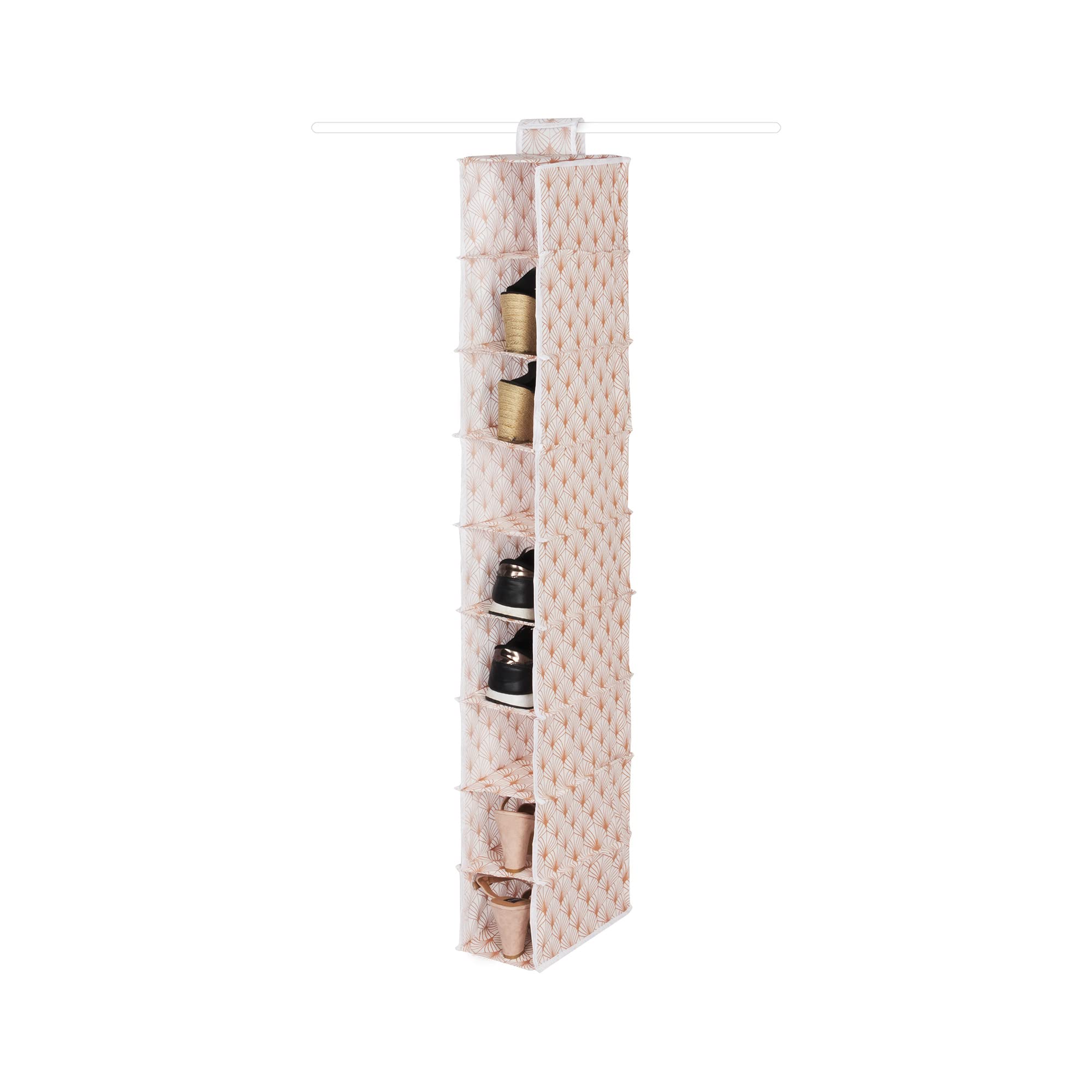 compactor-tag-re-suspendue-blush-9-compartiments-rose-blanc-15x30x128cm-ran9552 image 2