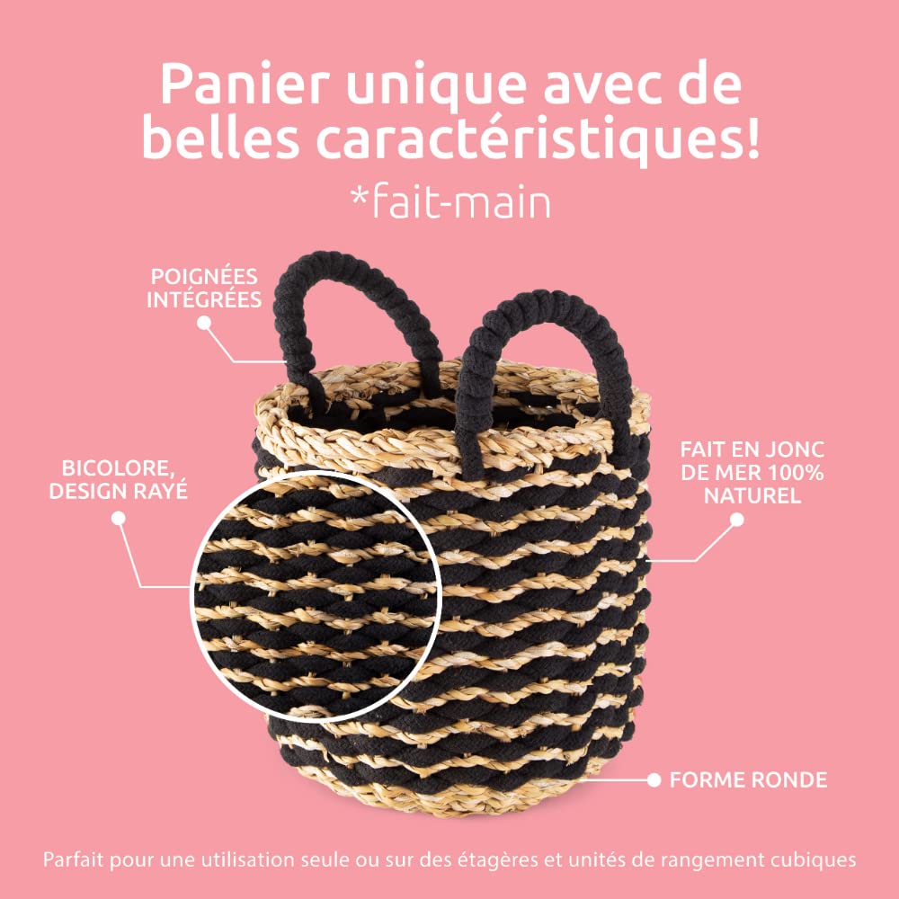 compactor-flora-panier-jonc-de-mer-large-dia-30-x-30-cm-noir-marron image 4