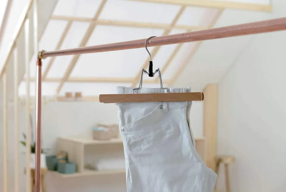 compactor-wooden-cintre-pince-pantalon-en-bois-naturel-25-cm image 1