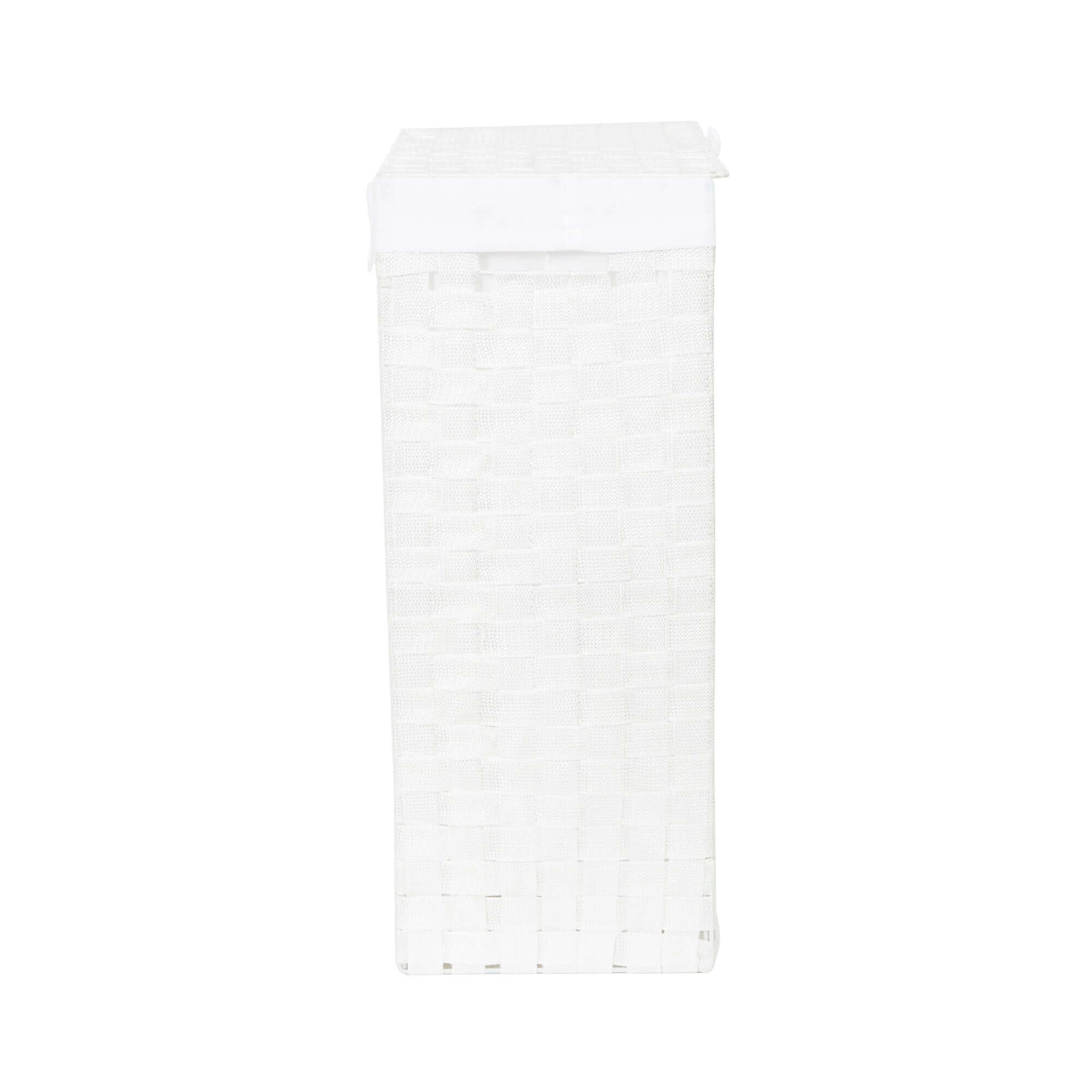 compactor-stan-panier-linge-carr-avec-couvercle-blanc image 3