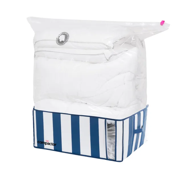 compactor-ran7342-housse-de-rangement-sous-vide-65-x-50-x-h-27-cm-bleu-et-blanc image 1