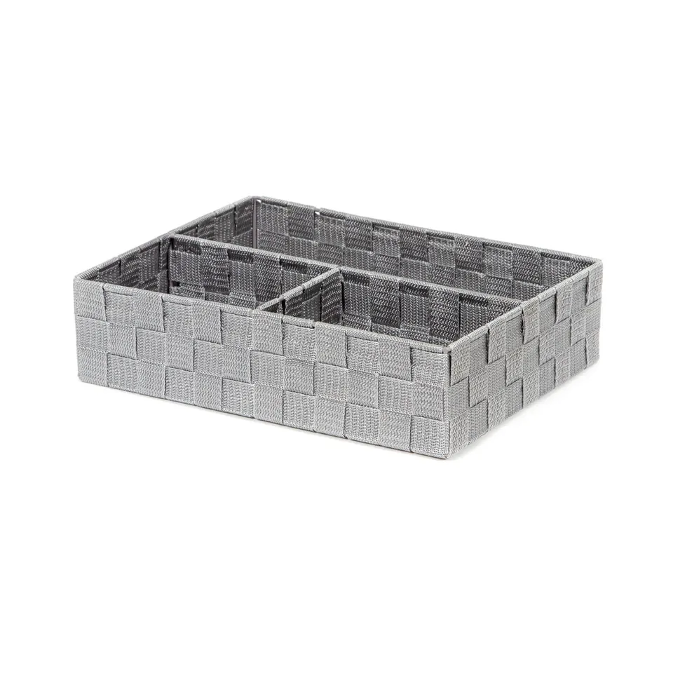 compactor-stan-organisateur-3-compartiments-gris-32-x-25-x-8-cm image 1