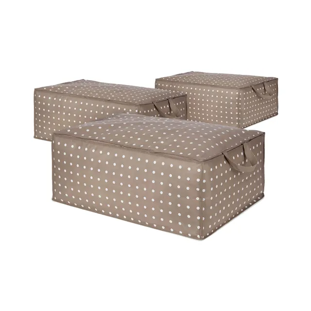 compactor-set-de-3-sacs-rangement-couette-daman-beige-70x50x30-cm image 1