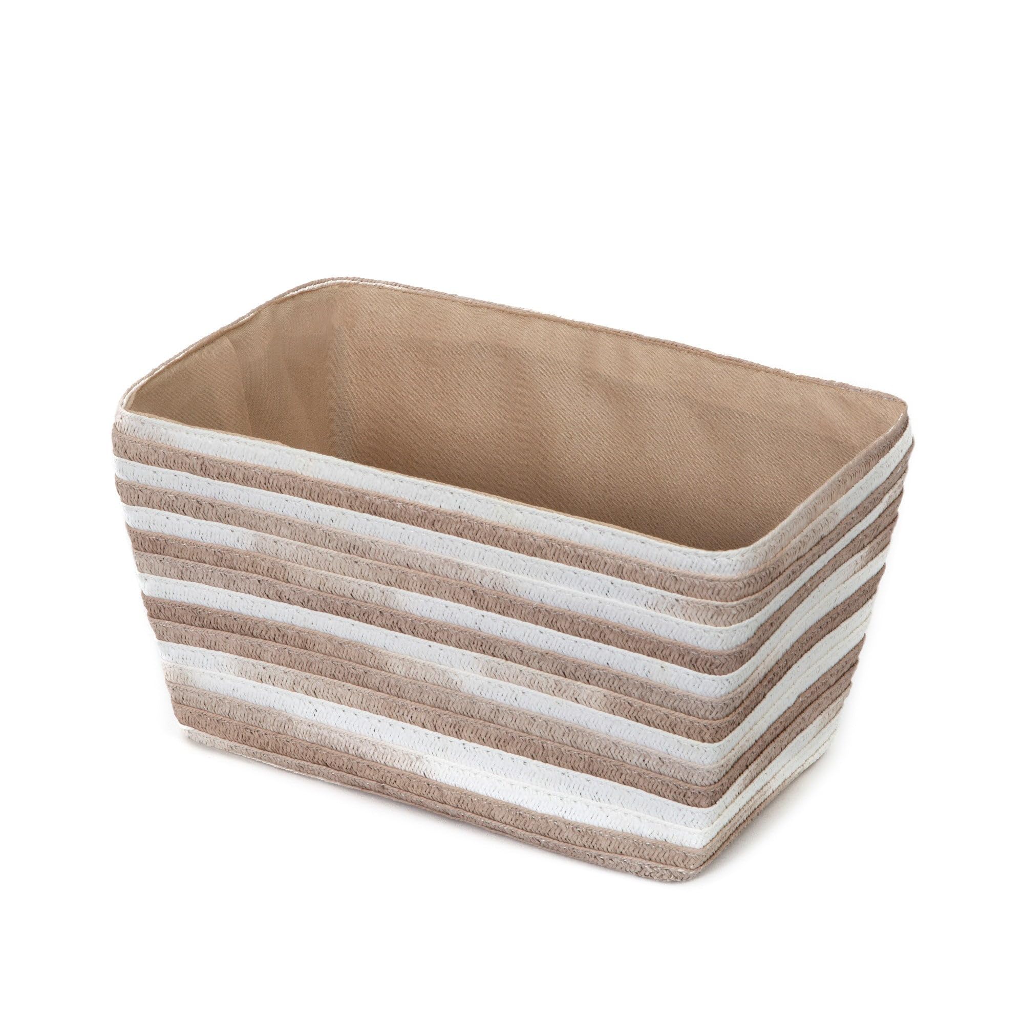 compactor-fidji-ran7942-panier-papier-beige-et-blanc-29-x-18-x-h-16-cm image 1