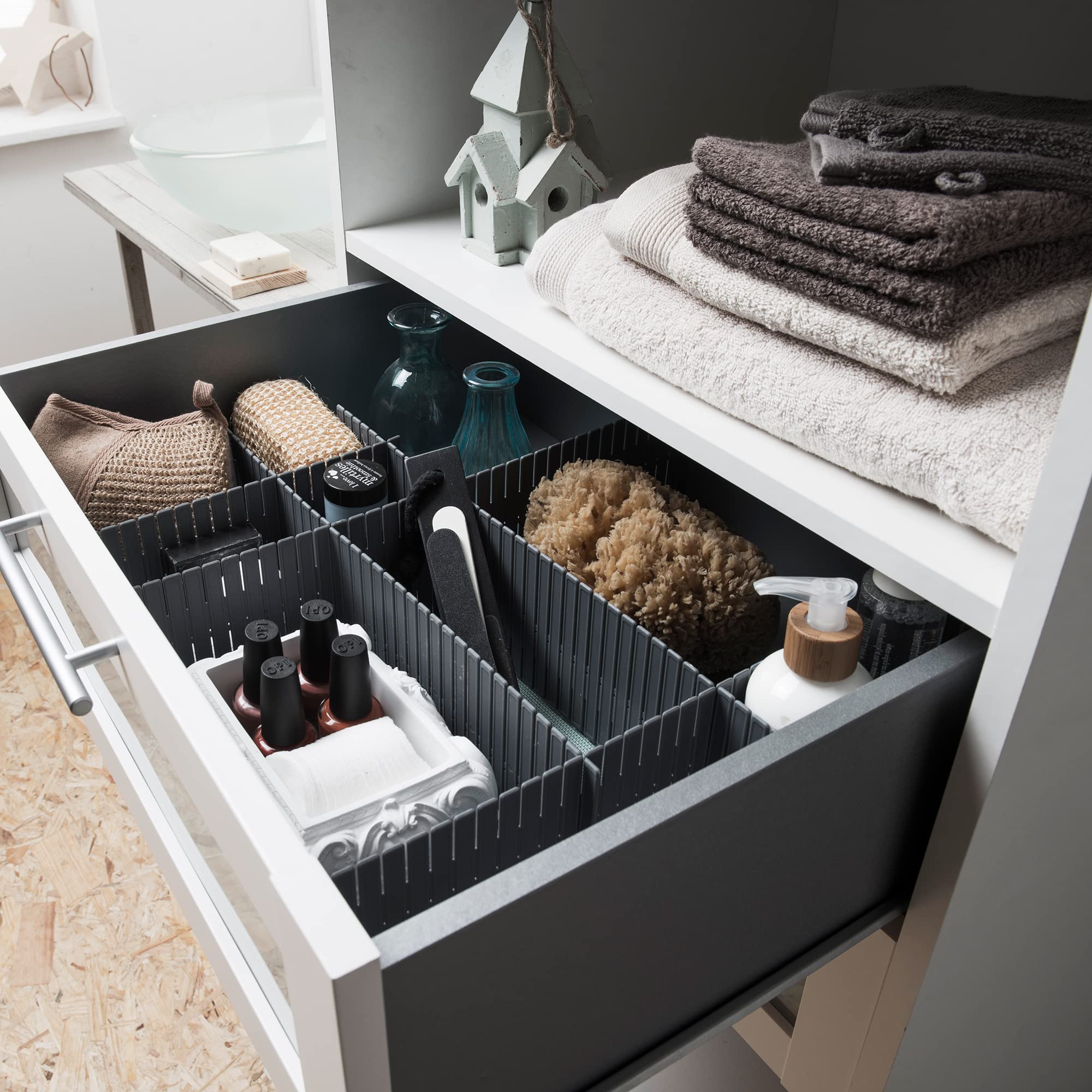 compactor-free-organizer-life-l-s-parateurs-tiroir-gris-6-plaques-44-x-10-cm image 2
