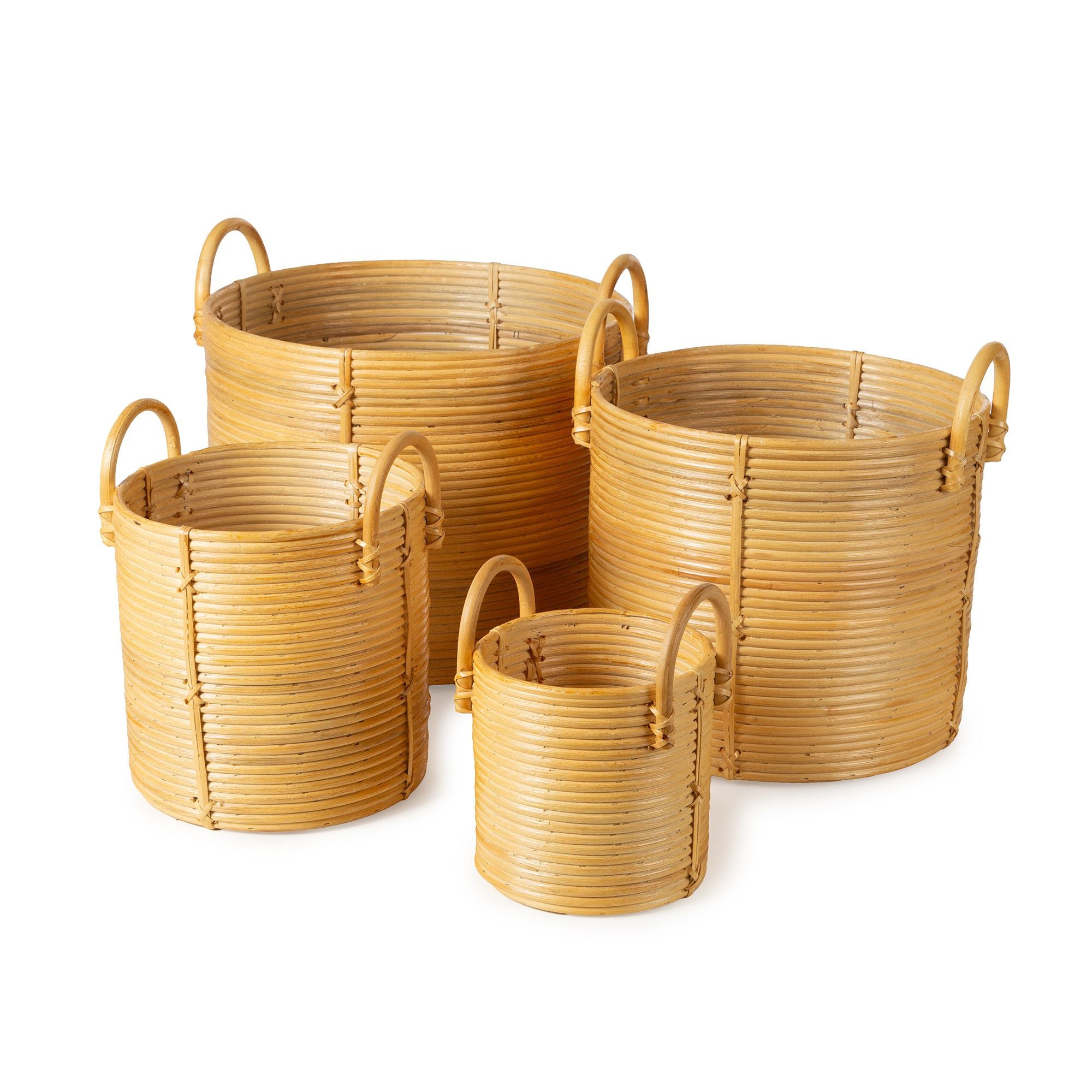 compactor-lot-4-paniers-de-rangement-en-rotin-naturel-l-m-s-xs image 1