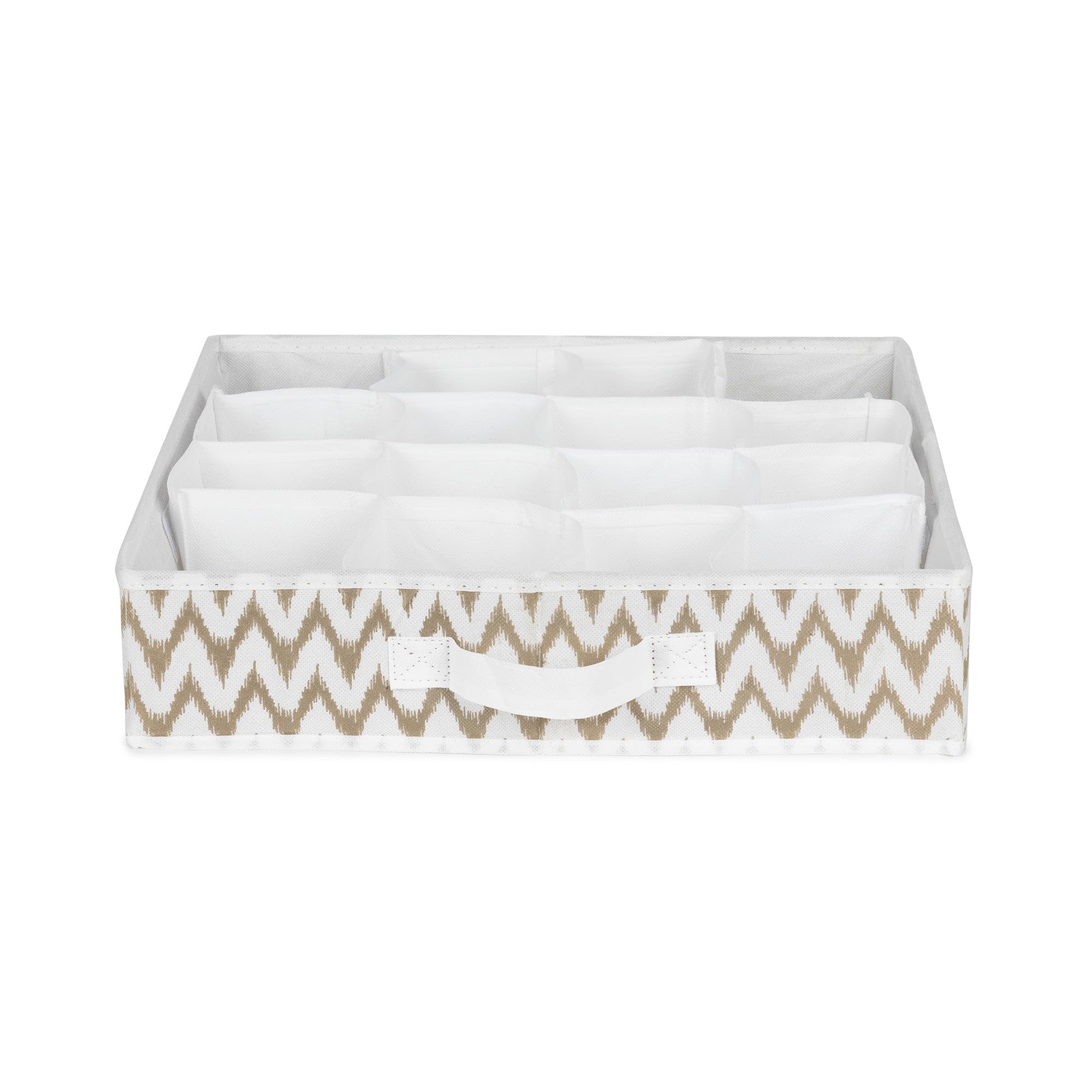 compactor-ikat-organisateur-de-tiroir-16-compartiments-beige-40x40-cm image 2
