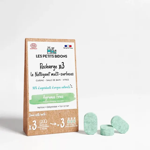 les-petits-bidons-lot-de-3-recharges-nettoyant-multi-surfaces-agrumes-frais-coce image 1