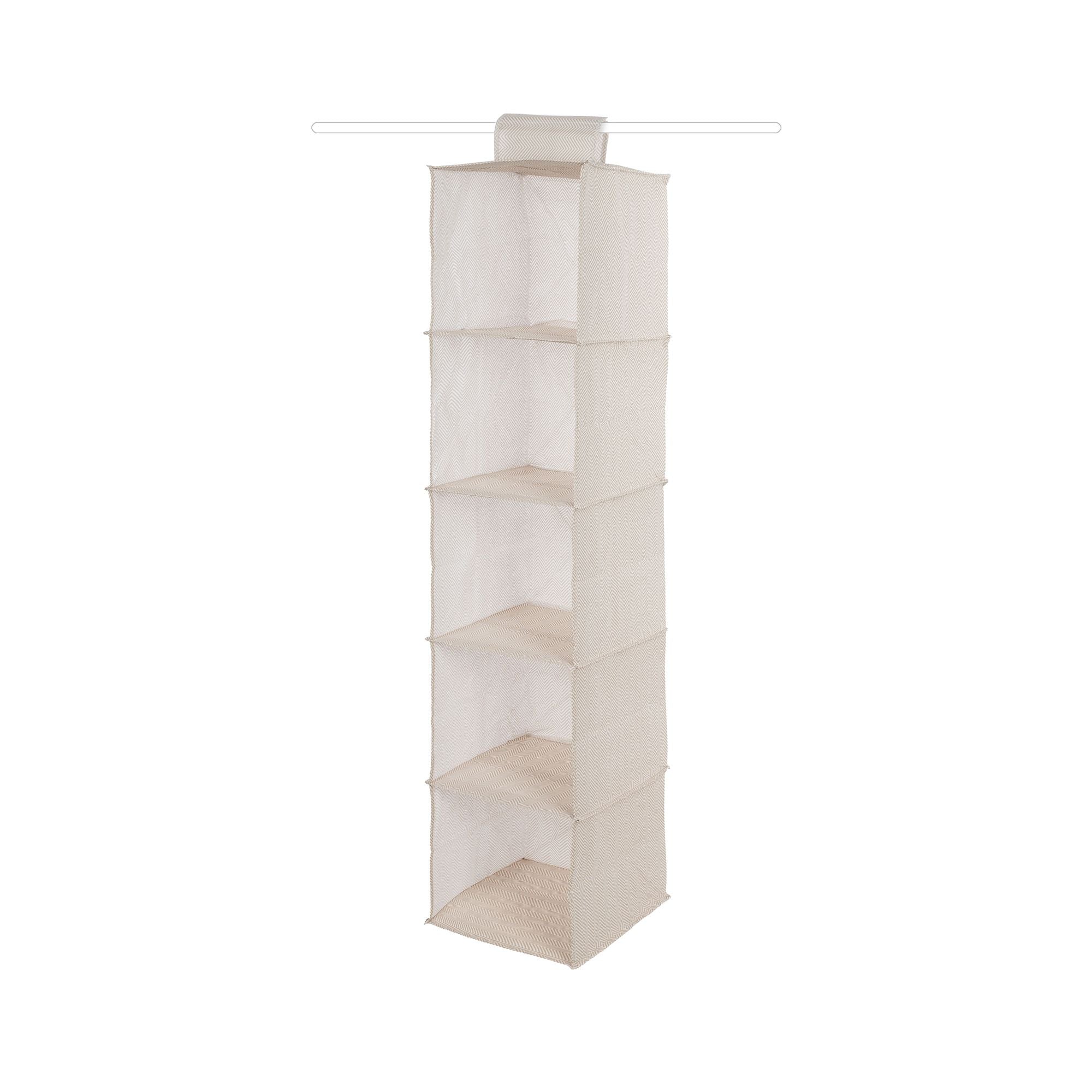 compactor-nancy-tag-re-suspendre-6-niveaux-beige-chevrons-30x30xh128-cm image 1