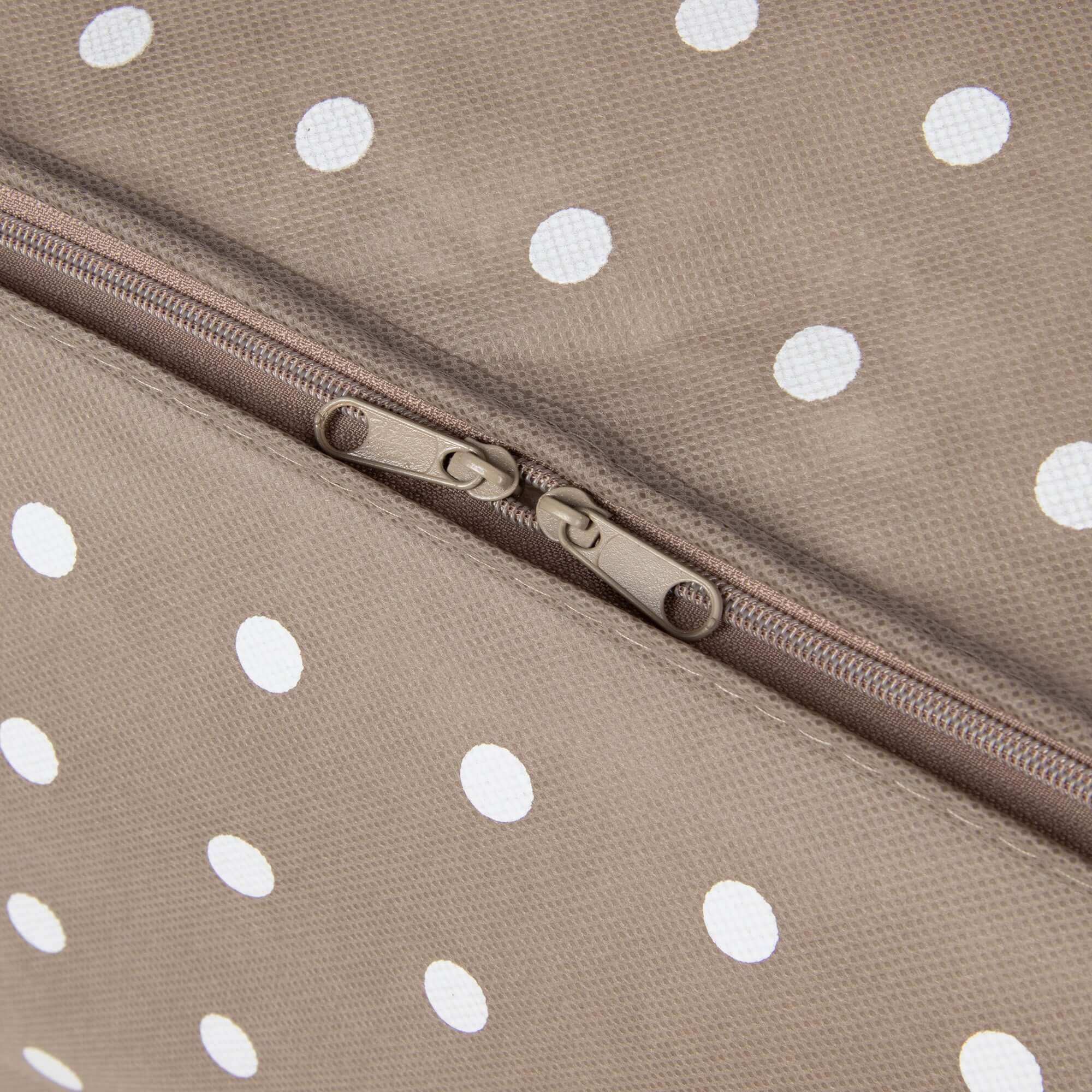 compactor-rivoli-housse-de-rangement-pour-couette-2-personnes-taupe-pois image 7