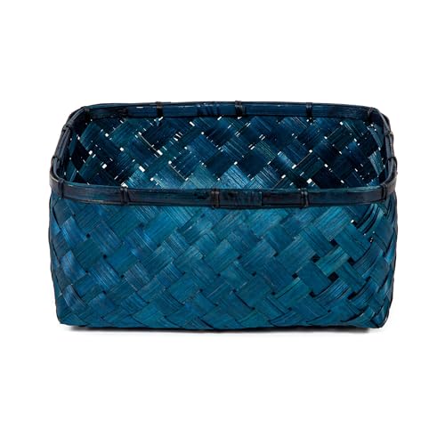 compactor-home-hanoi-panier-de-rangement-bambou-l-bleu-30-x-23-x-h-15-cm image 7