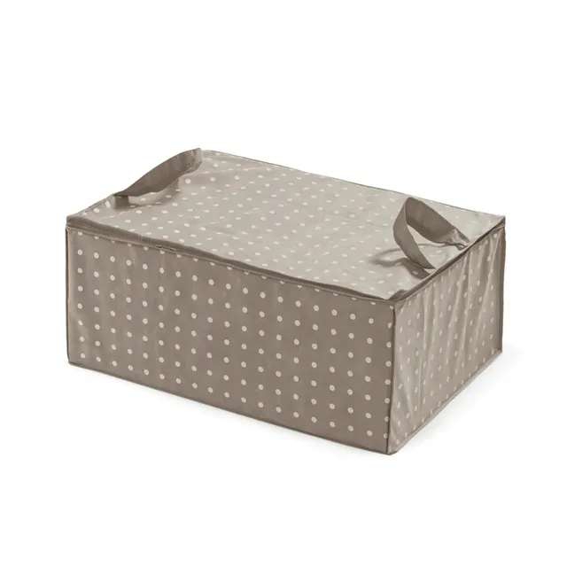 compactor-rivoli-sac-de-rangement-v-tements-et-couettes-marron-blanc-pliable image 1