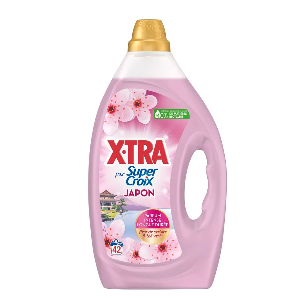 x-tra-par-super-croix-lessive-liquide-japon-cerisier-th-vert-42-lavages image 1