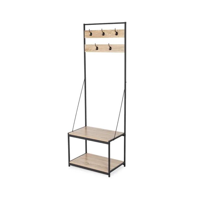 compactor-elliot-ran10823-porte-manteaux-vestiaire-entr-e-m-tal-et-bois-63x40x18 image 1