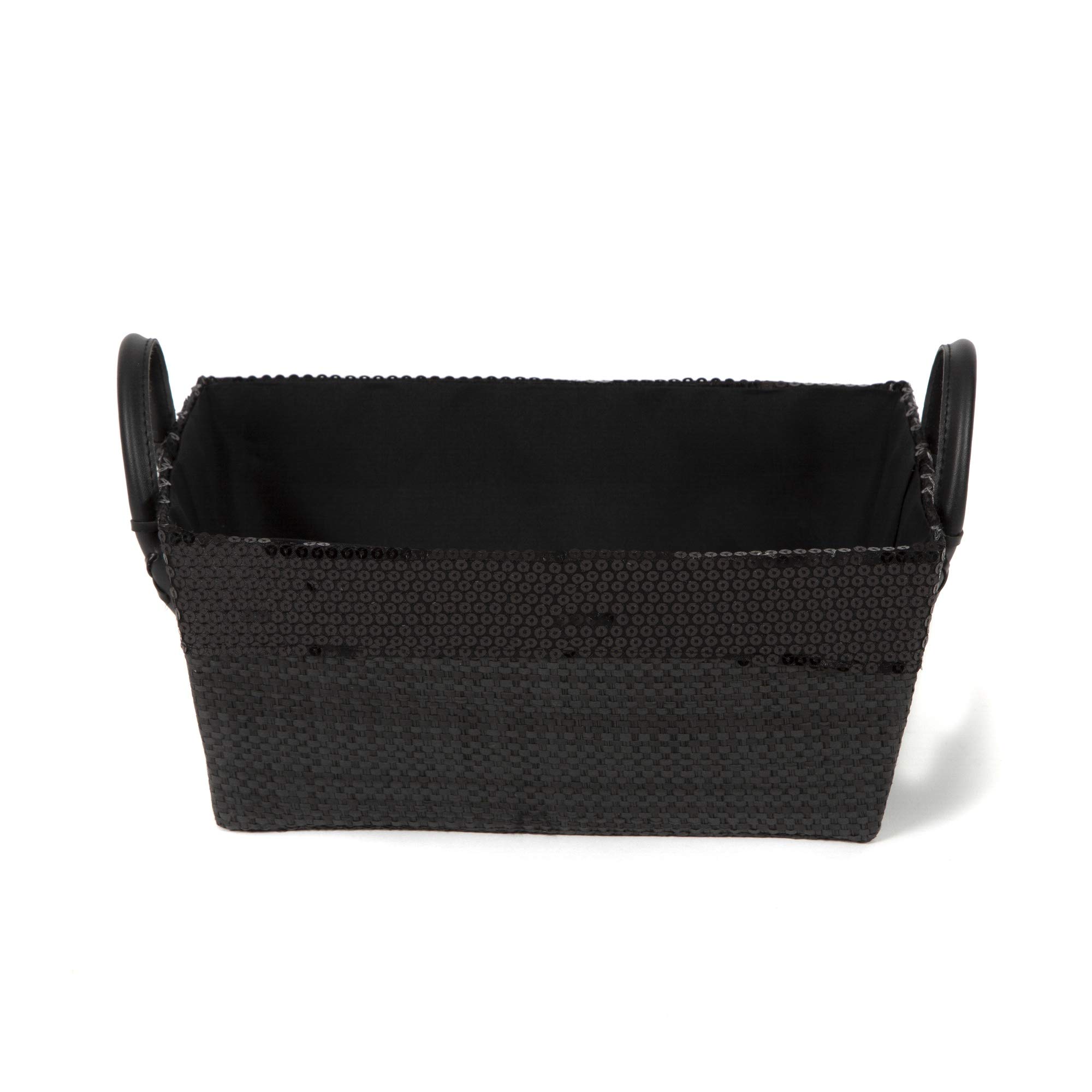 compactor-home-ran4992-panier-de-rangement-papier-noir-30x20x13-cm image 8