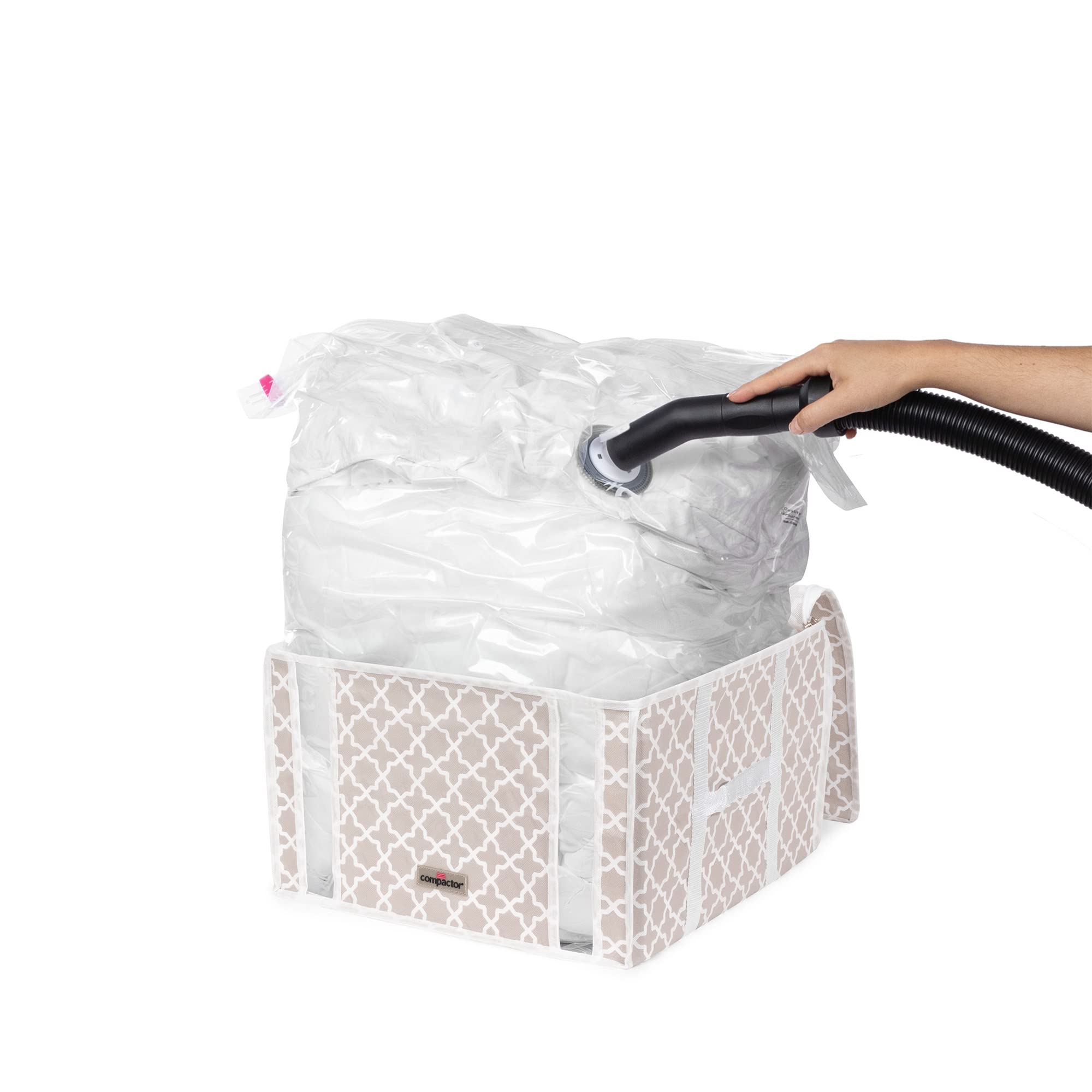 compactor-housse-de-rangement-sous-vide-madison-m-125l-taupe-40-x-40-x-h-25-cm image 3
