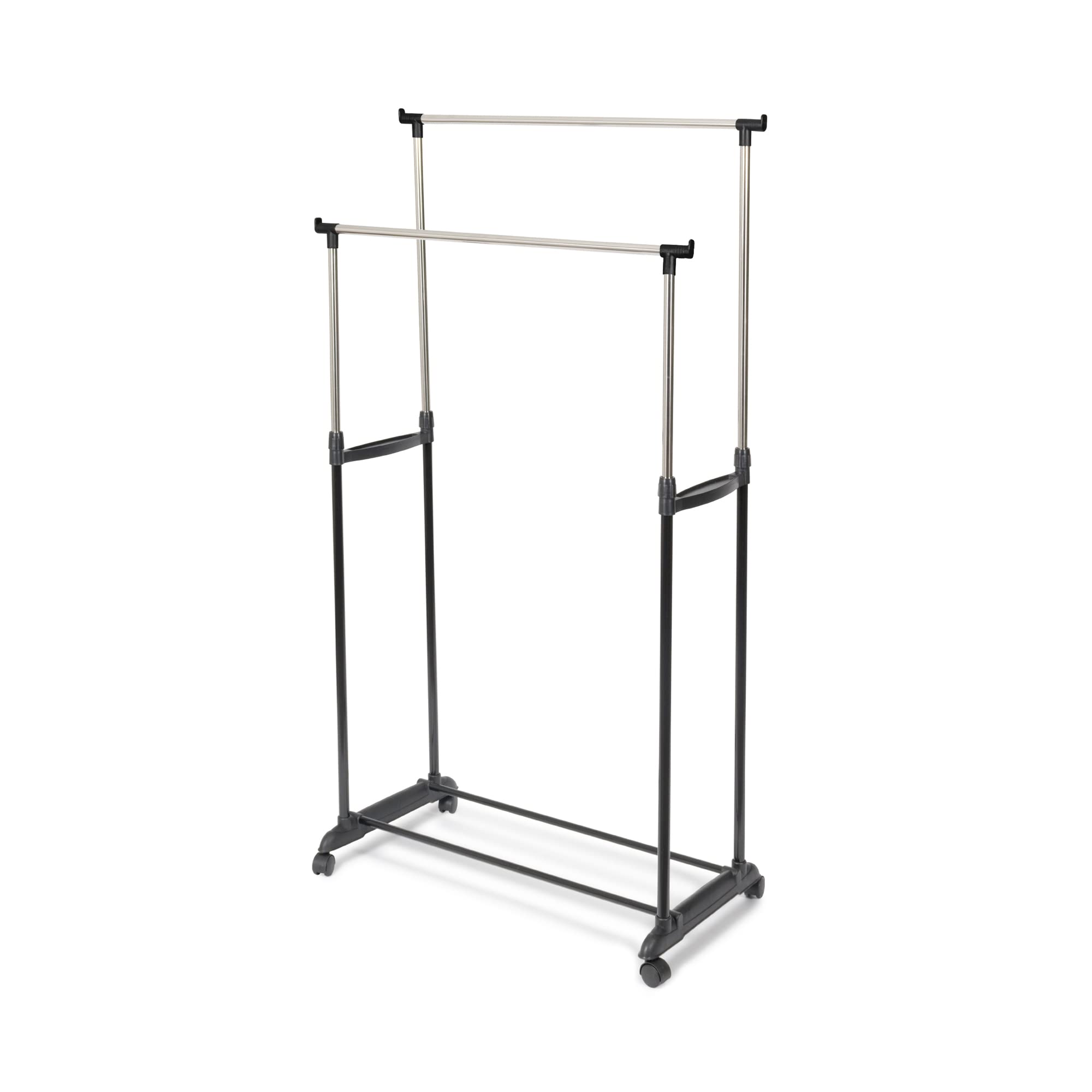 compactor-zeph-cosmos-rack-v-tements-double-noir-l-78-x-42-x-85-165-cm image 1