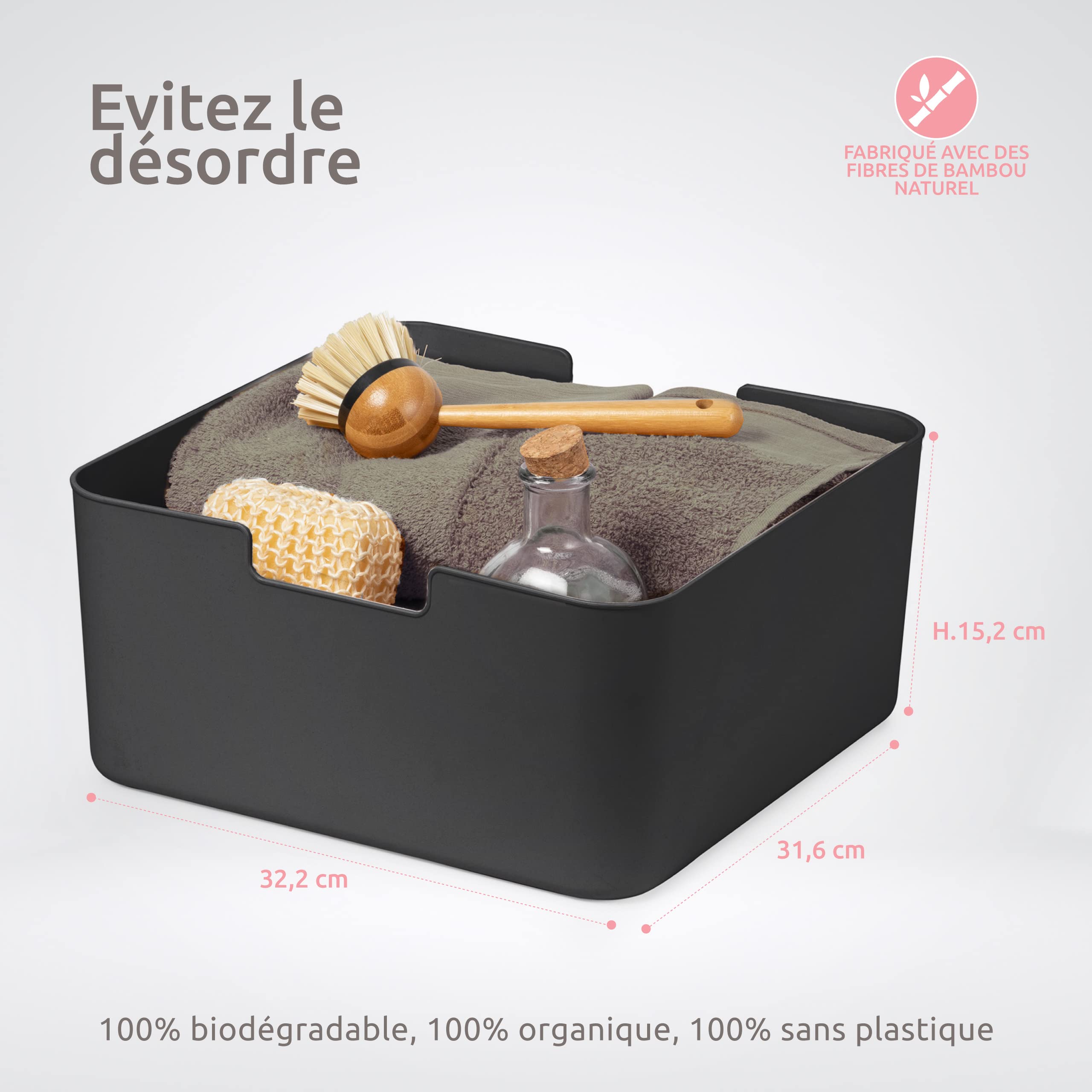 compactor-ecologik-bo-te-organisateur-bambou-32-2-x-31-6-x-15-2-cm-gris-fonc image 3