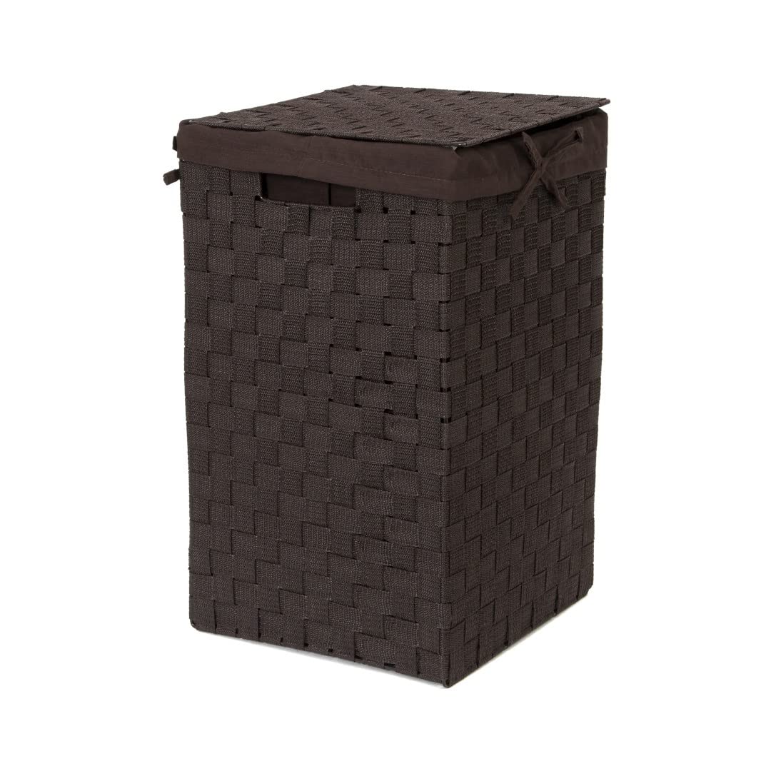 compactor-stan-panier-linge-carr-avec-couvercle-marron-30x30x50-cm image 8