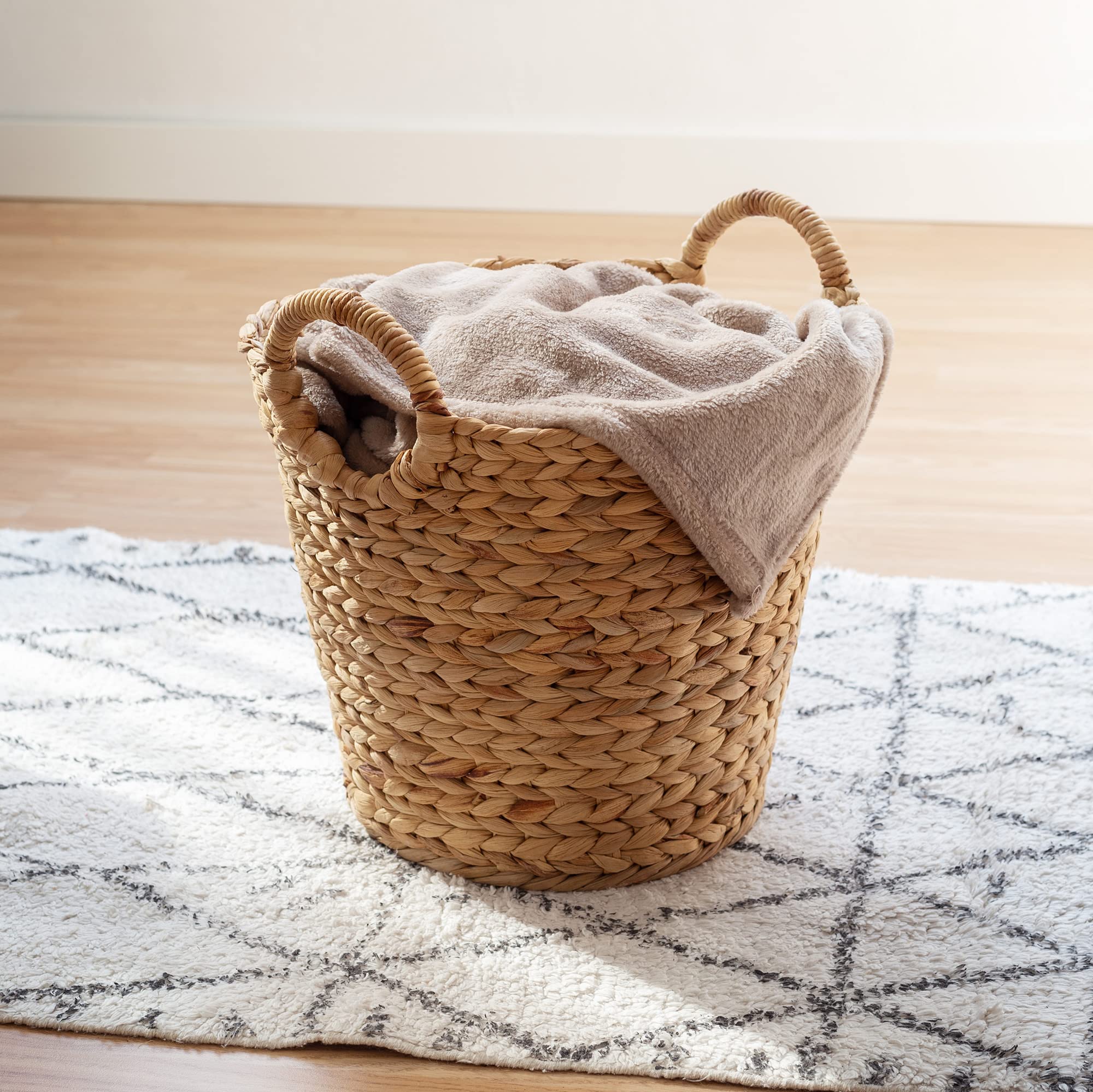 compactor-panier-rangement-caracas-rond-jacinthe-d-eau-brun-ran10872-dia-34-x-29 image 8