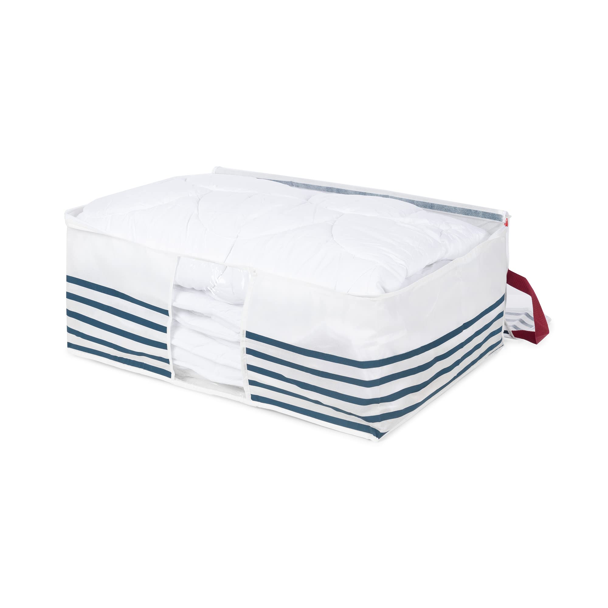 compactor-marini-re-lot-de-3-housses-de-rangement-couette-bleu-65x50xh27-cm image 6