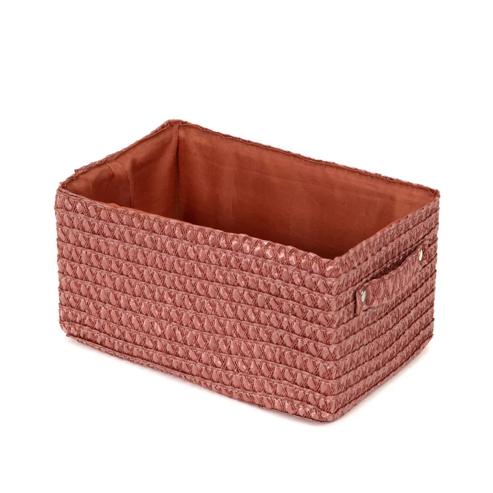 compactor-lilou-panier-de-rangement-rectangulaire-23-x-15-x-12-cm-terre-cuite image 1