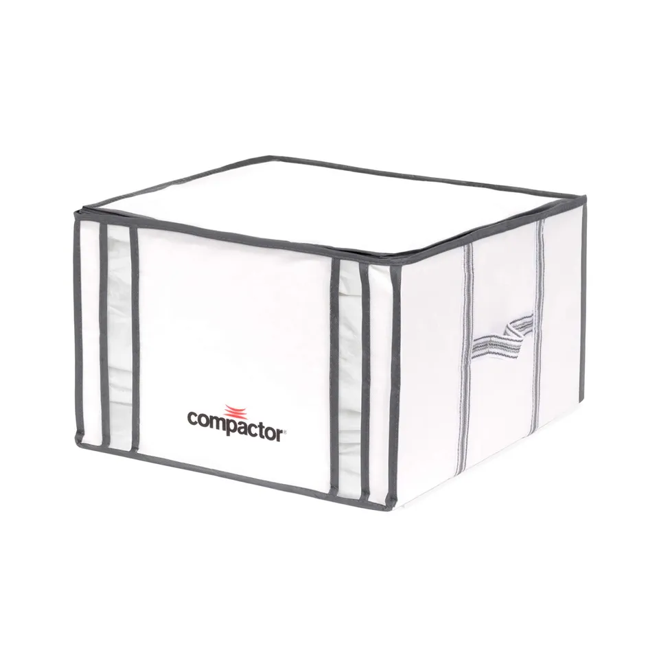 compactor-housse-de-rangement-sous-vide-taille-m-42-x-40-x-h-25-cm-blanche image 1