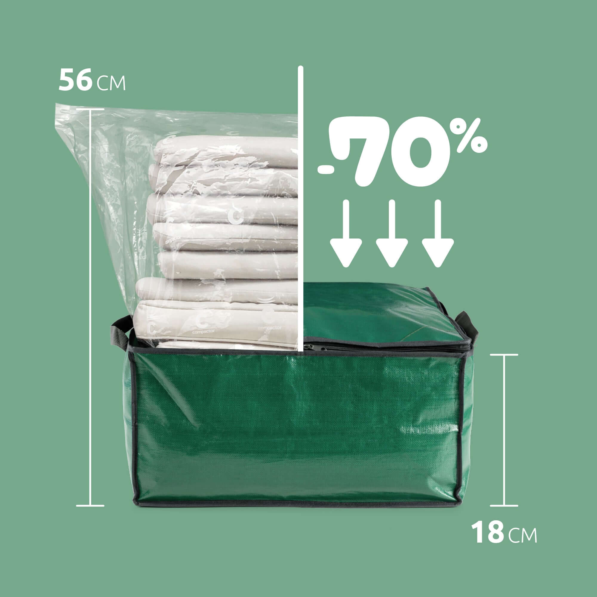 compactor-garden-xl-lot-de-2-housses-sous-vide-50x50cm image 2