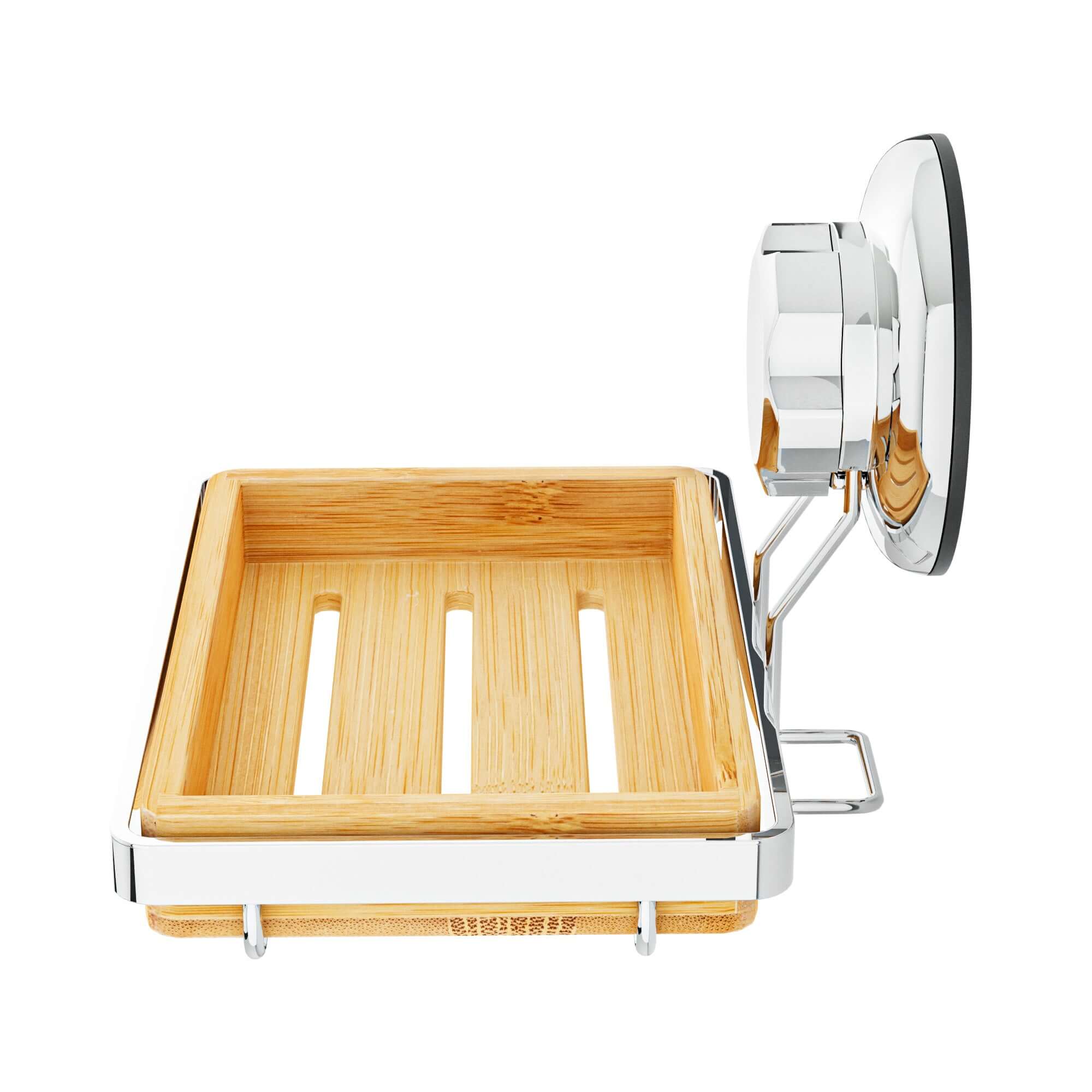 compactor-bestlock-spa-porte-savon-mural-ventouse-bambou-naturel-et-chrome image 3