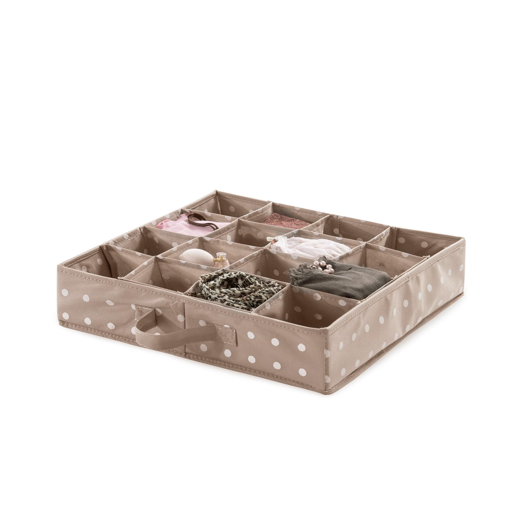 compactor-rivoli-ran4402-organisateur-de-tiroir-16-compartiments-marron-40x40x9- image 1