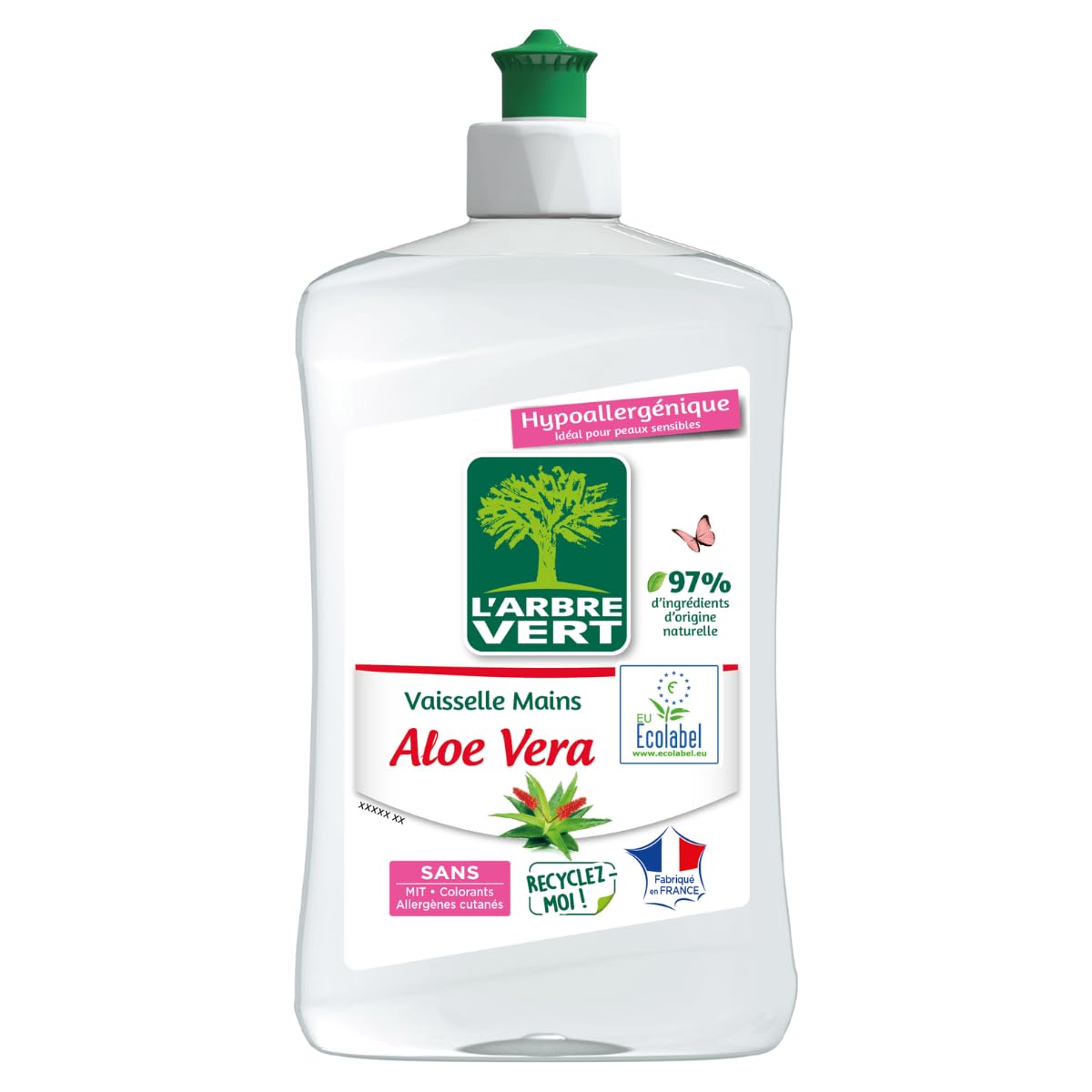 l-arbre-vert-liquide-vaisselle-mains-ecolabel-aloe-vera-hypoallerg-nique-500-ml image 1