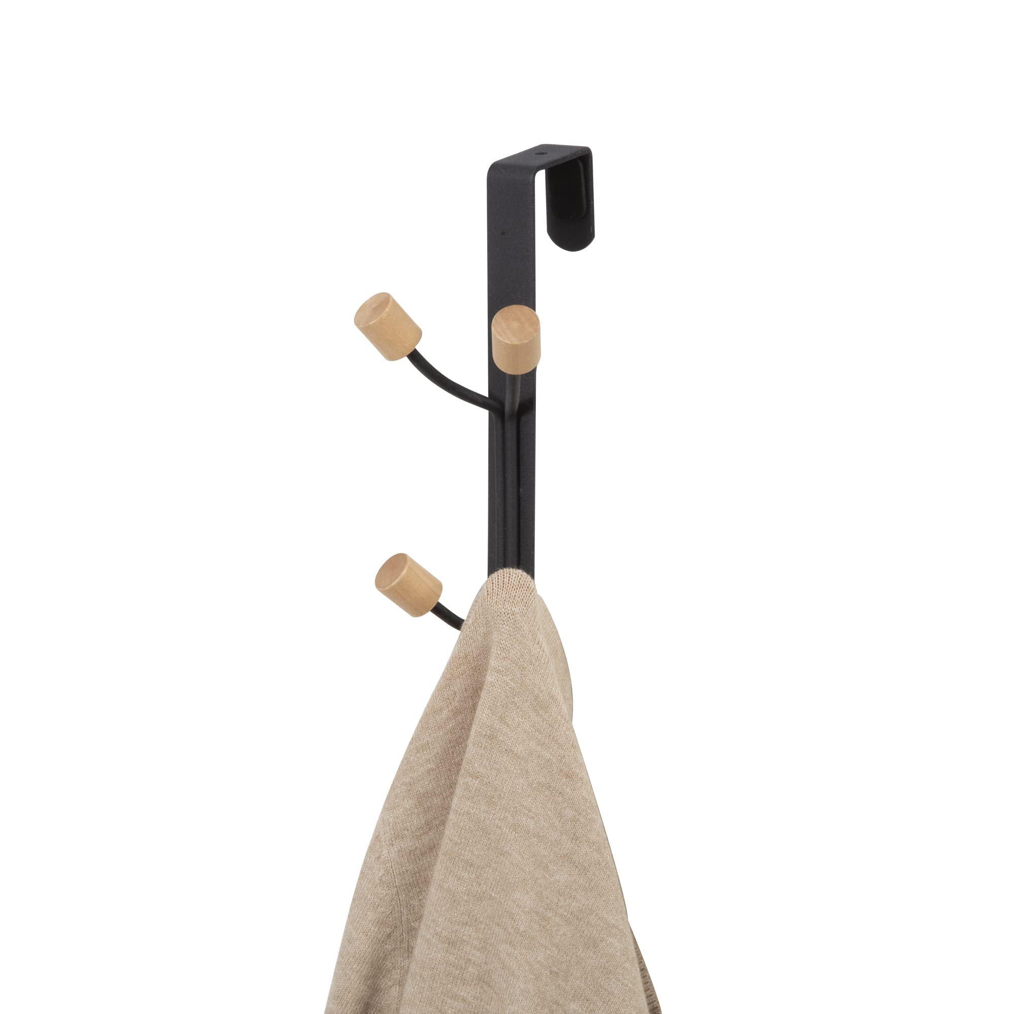 compactor-helsinki-pat-re-noir-et-bois-4-crochets-11-cm-ran8950 image 4