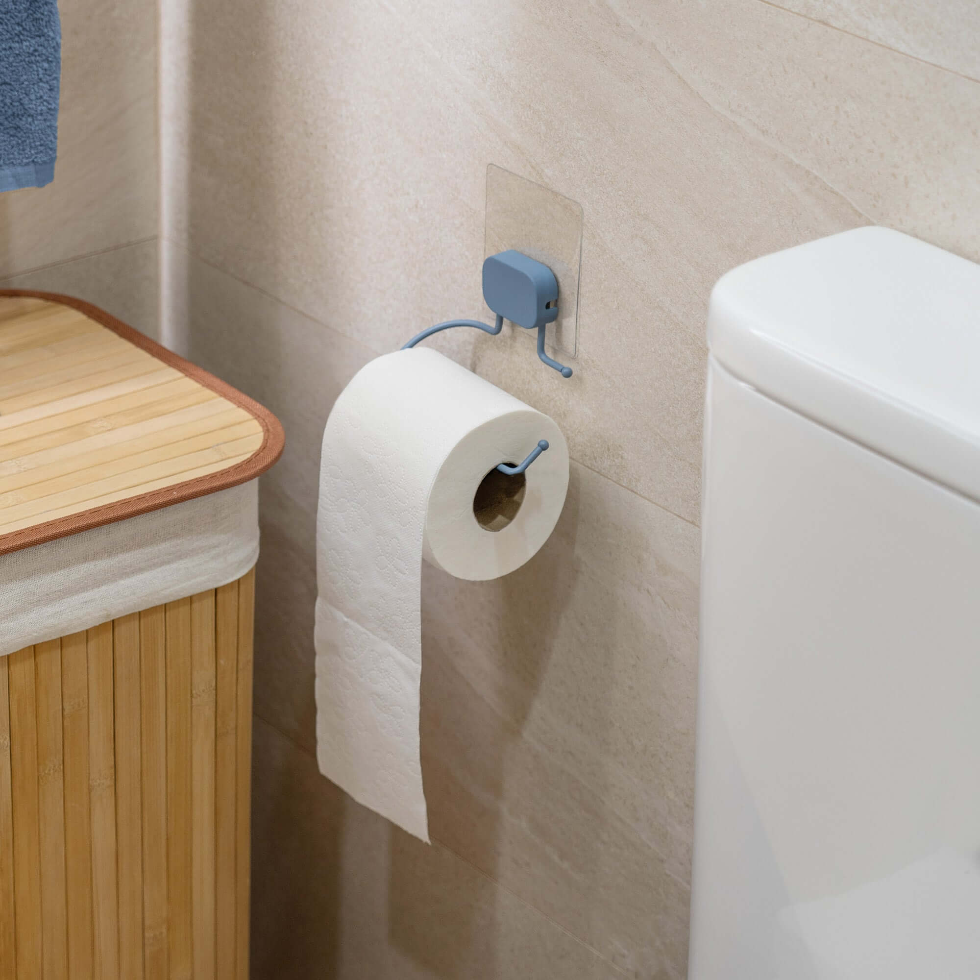 compactor-grena-porte-papier-toilette-mural-auto-adh-sif-bleu-13-x-6-5-cm image 5