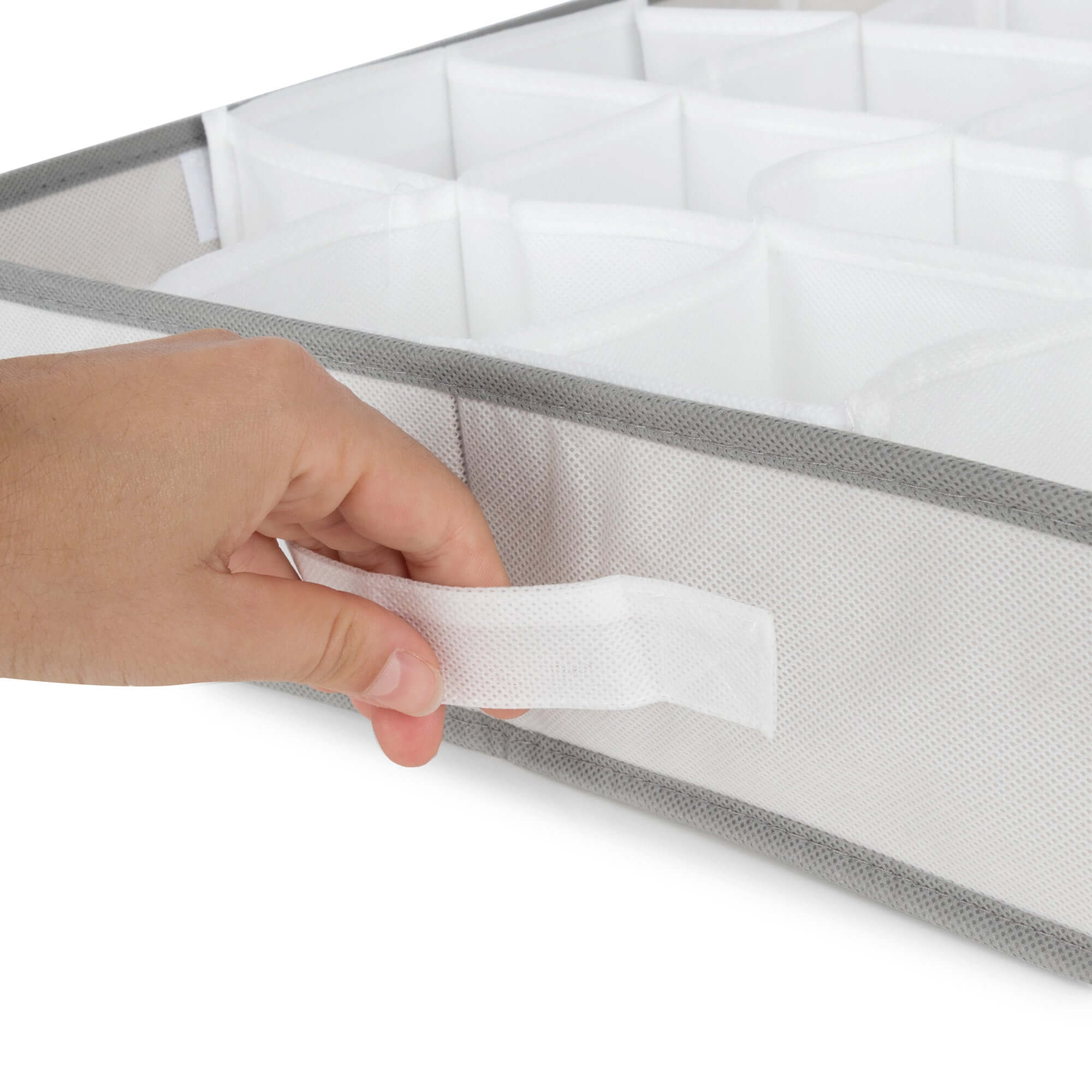 compactor-life-organisateur-de-tiroir-16-compartiments-40x40x9-cm-blanc image 6