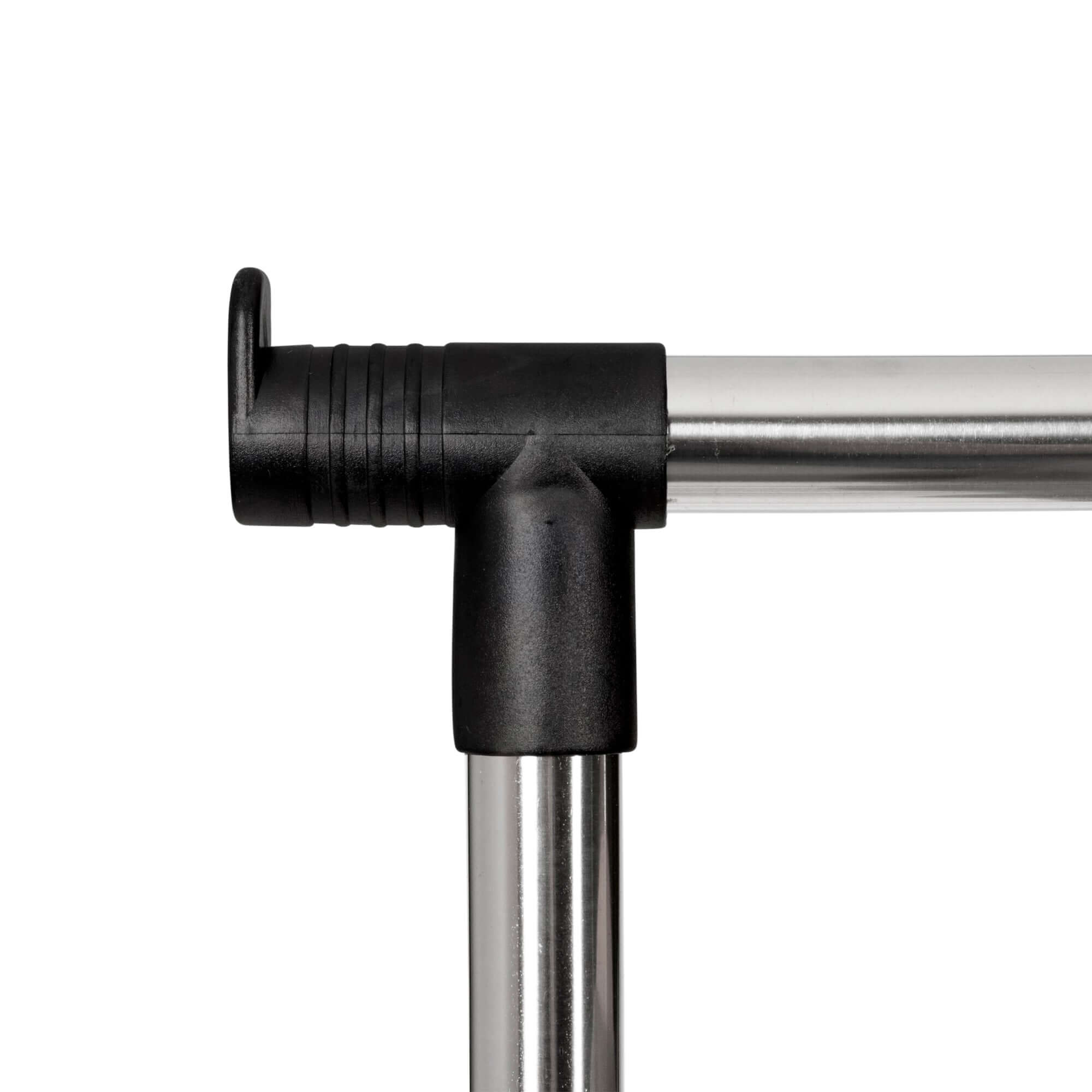 compactor-zeph-portant-v-tements-double-sur-roulettes-noir-et-chrome image 2