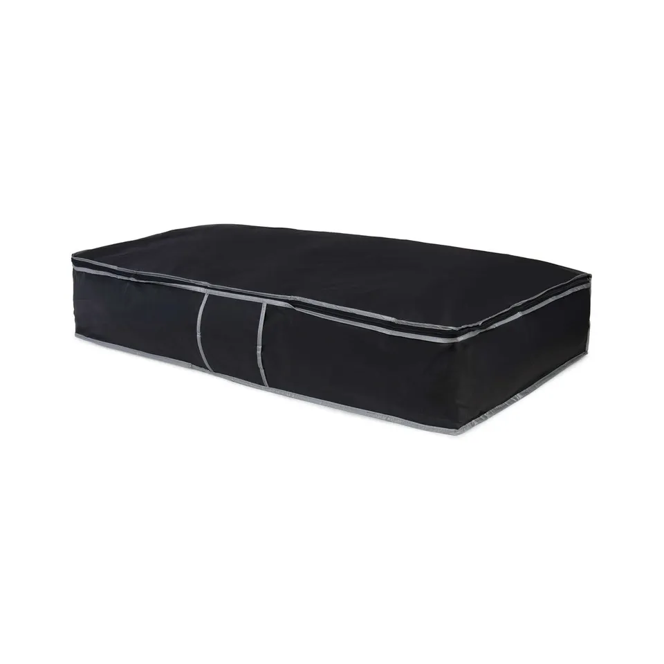 compactor-cosmos-housse-de-rangement-dessous-de-lit-noire-95x45x18-cm image 1