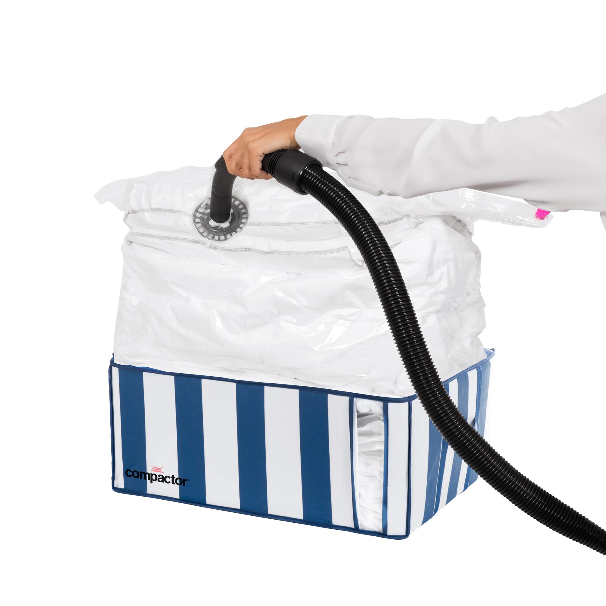 compactor-ran7342-housse-de-rangement-sous-vide-65-x-50-x-h-27-cm-bleu-et-blanc image 2