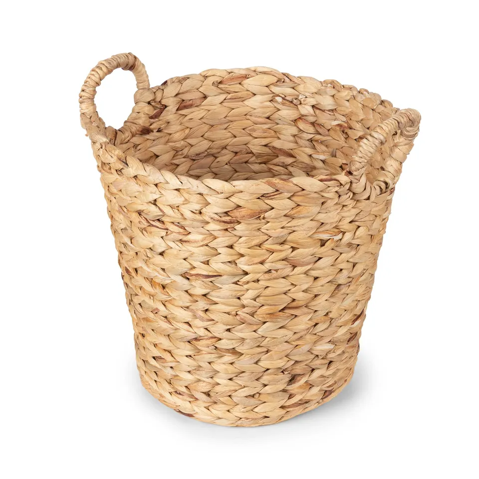 compactor-panier-rangement-caracas-rond-jacinthe-d-eau-brun-ran10872-dia-34-x-29 image 1