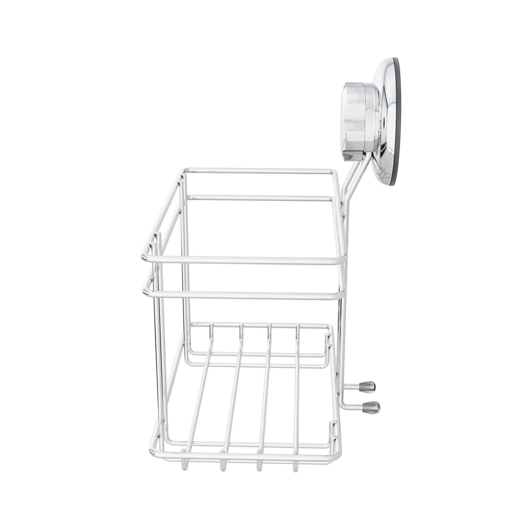 compactor-bestlock-panier-de-rangement-mural-ventouse-chrome-taille-l image 3