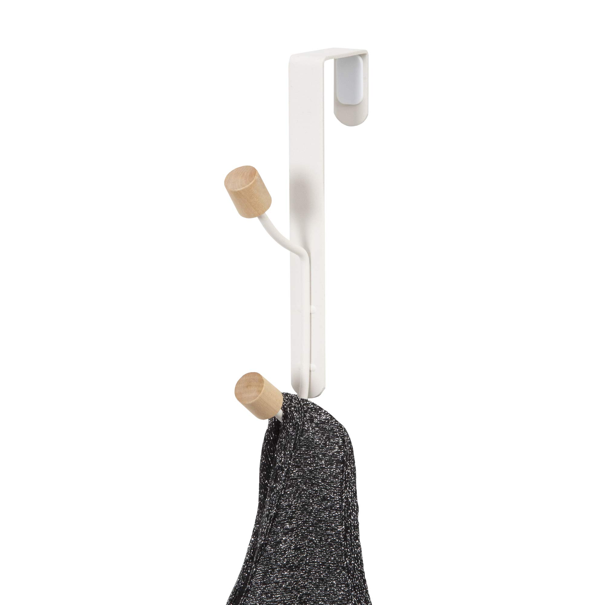 compactor-helsinki-pat-re-de-porte-blanc-et-bois-2-crochets-ran8879 image 1