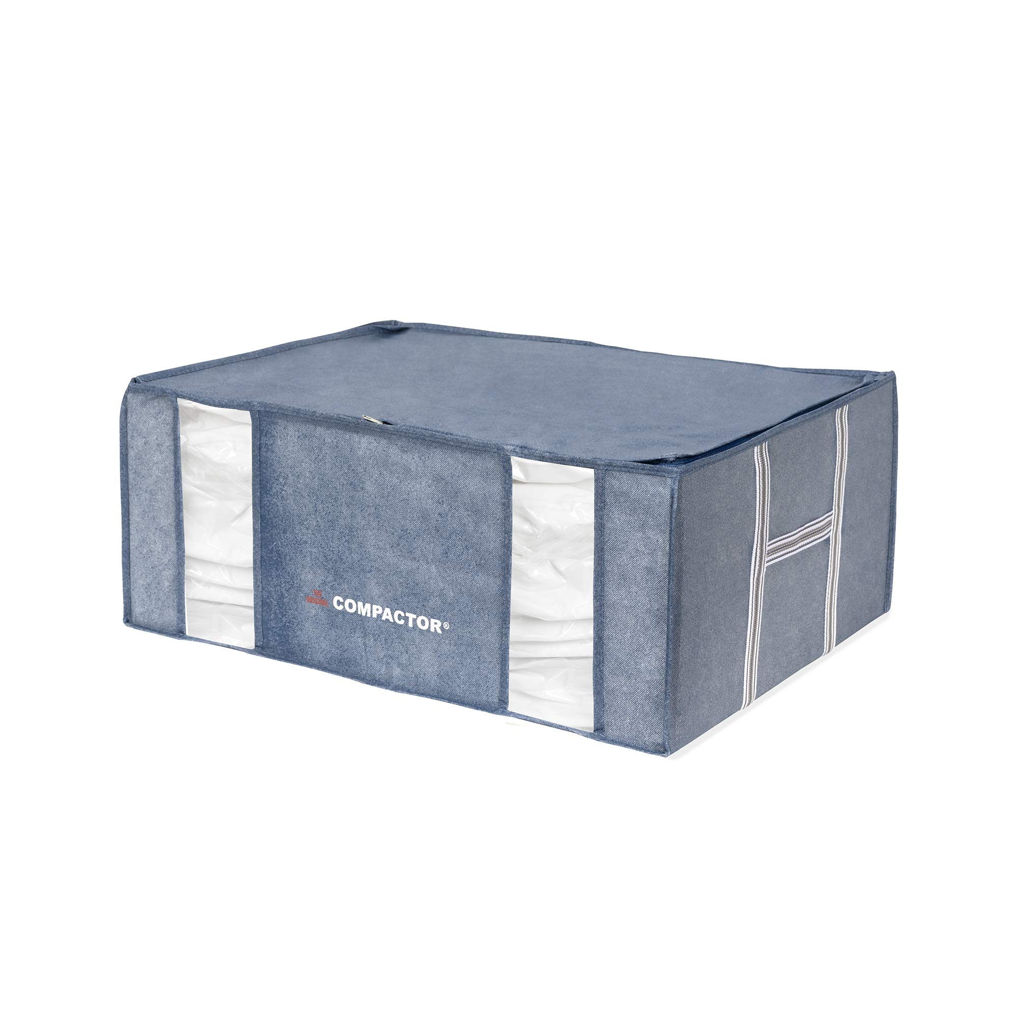 compactor-housse-de-rangement-sous-vide-denim-xxl-210l-65x50x27-cm image 1