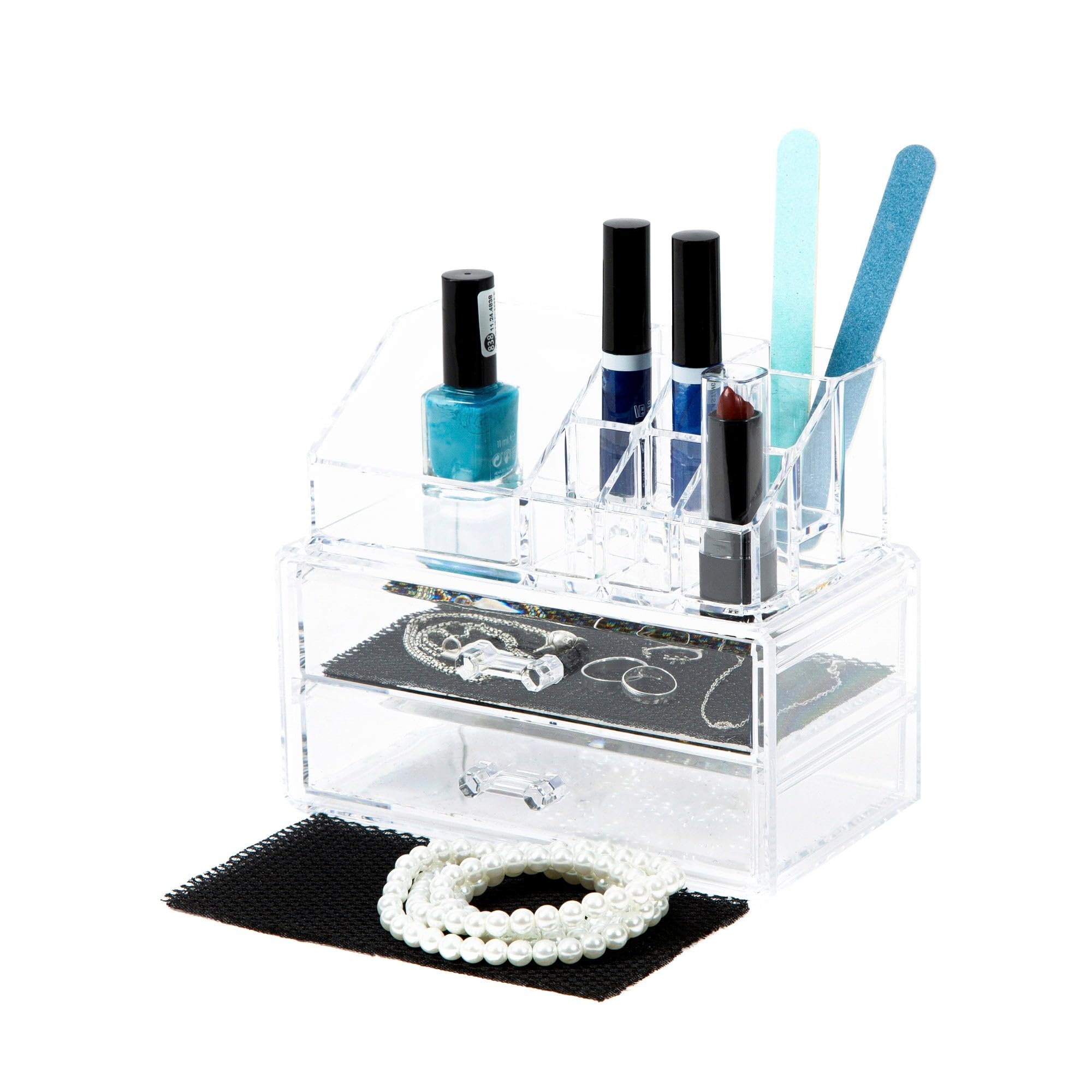 compactor-ran5048-organisateur-cosm-tiques-et-bijoux-transparent-18-8-x-11-7-x-h image 4