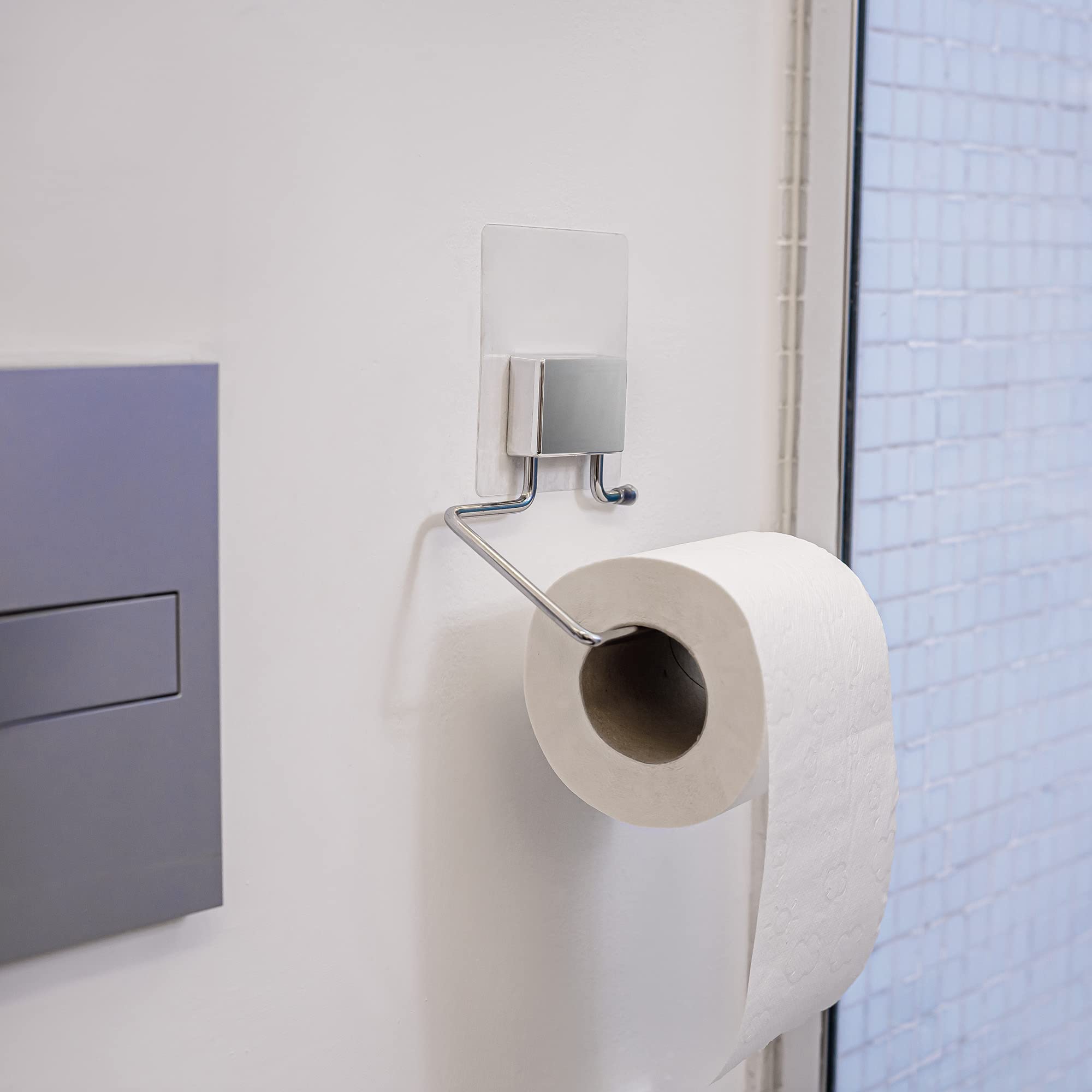 compactor-bestlock-magic-bath-porte-papier-toilette-auto-adh-sif-chrome-13x6x14- image 3