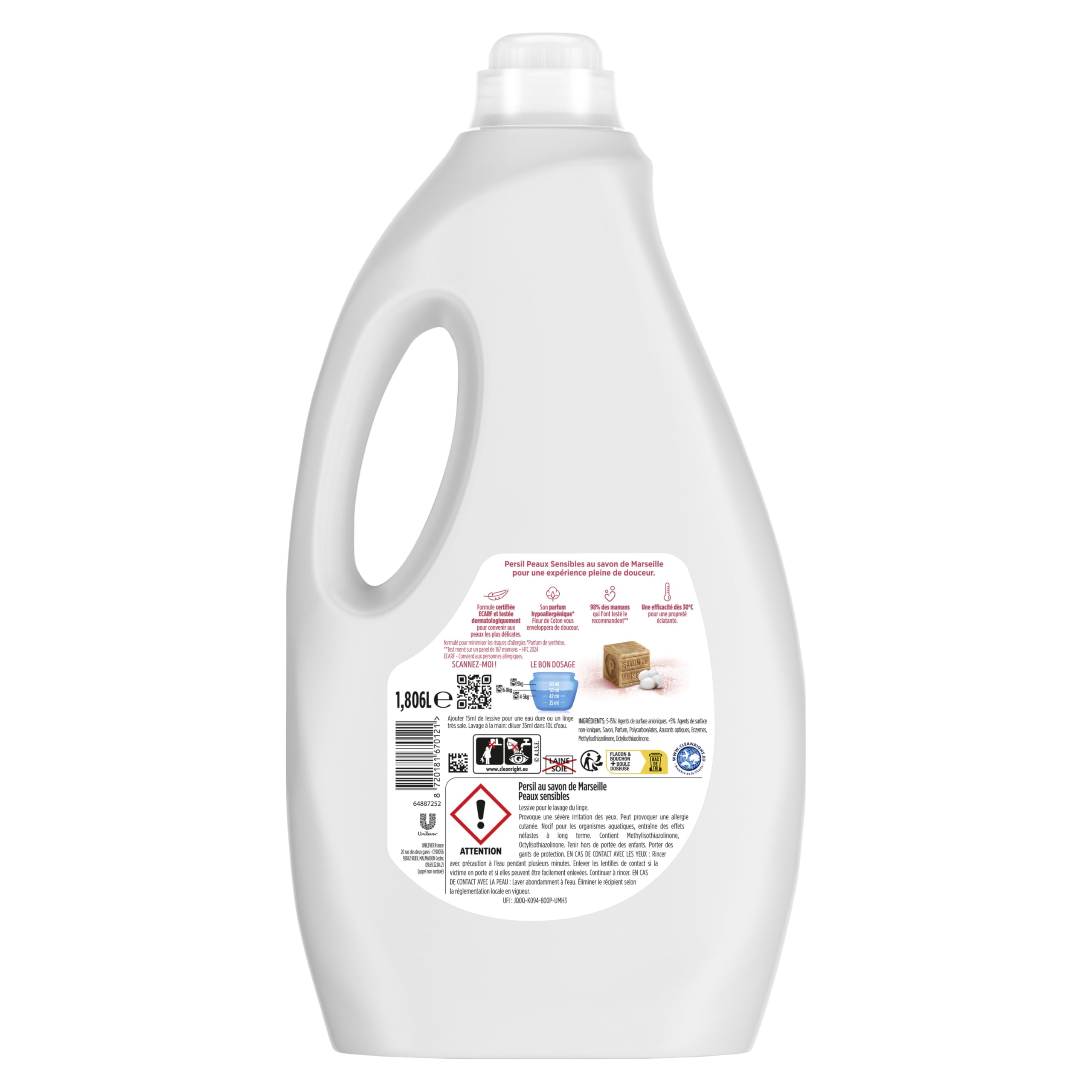 persil-lessive-liquide-peaux-sensibles-savon-de-marseille-43-lavages image 3