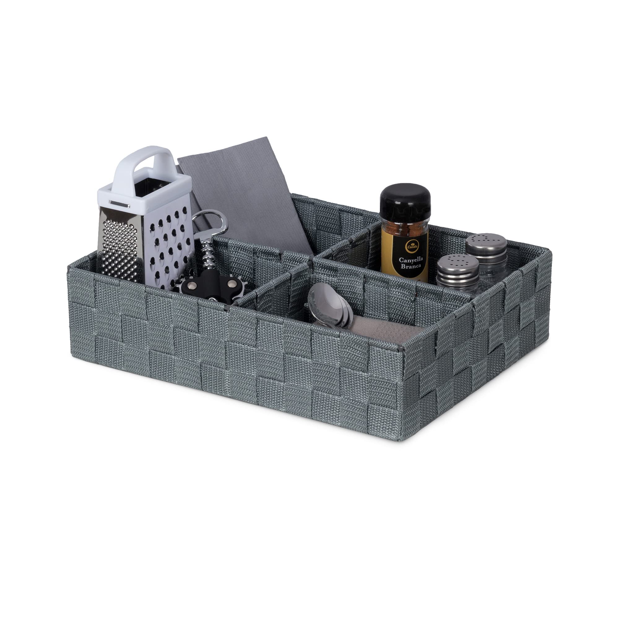 compactor-ran4763-s-parateur-organiseur-de-tiroir-4-compartiments-gris-32-x-25-x image 4