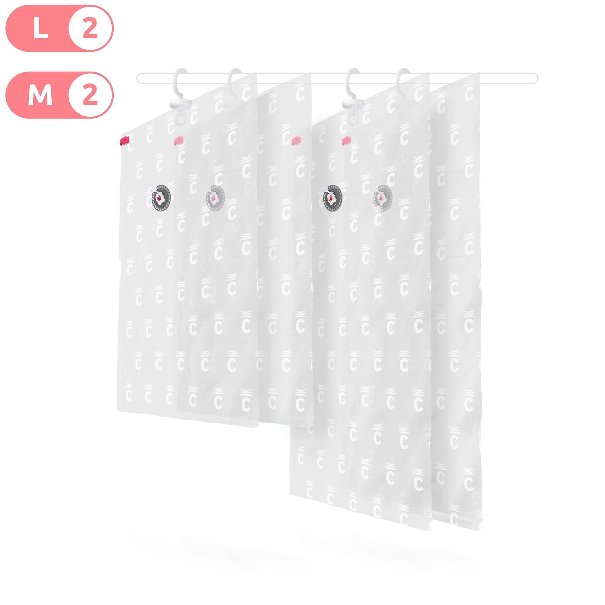 compactor-espace-lot-de-4-sacs-sous-vide-suspendre-m-l-v-tements image 2