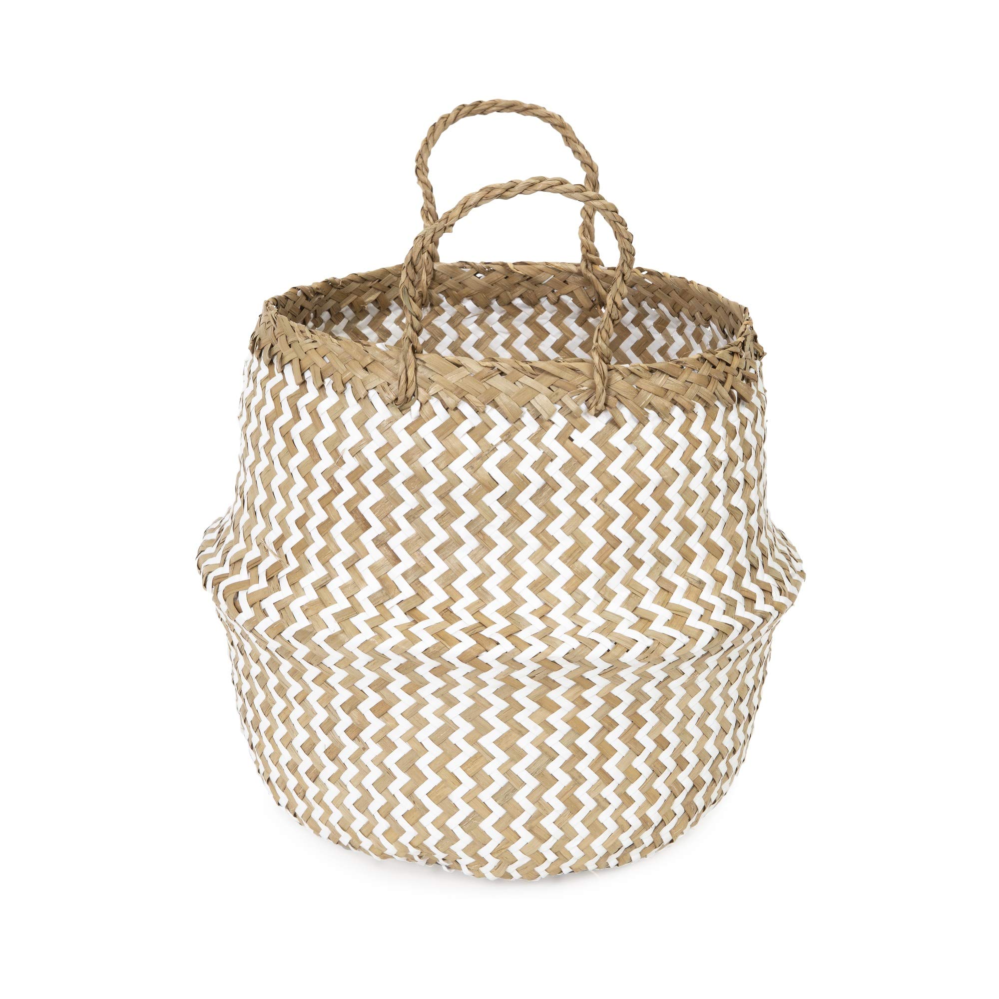 compactor-belly-m-panier-herbe-de-mer-blanc-27x27x26cm image 5
