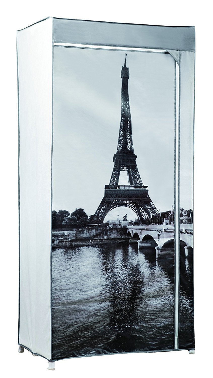 compactor-rangement-cie-armoire-penderie-tigre-grise-50x75xh160cm image 8