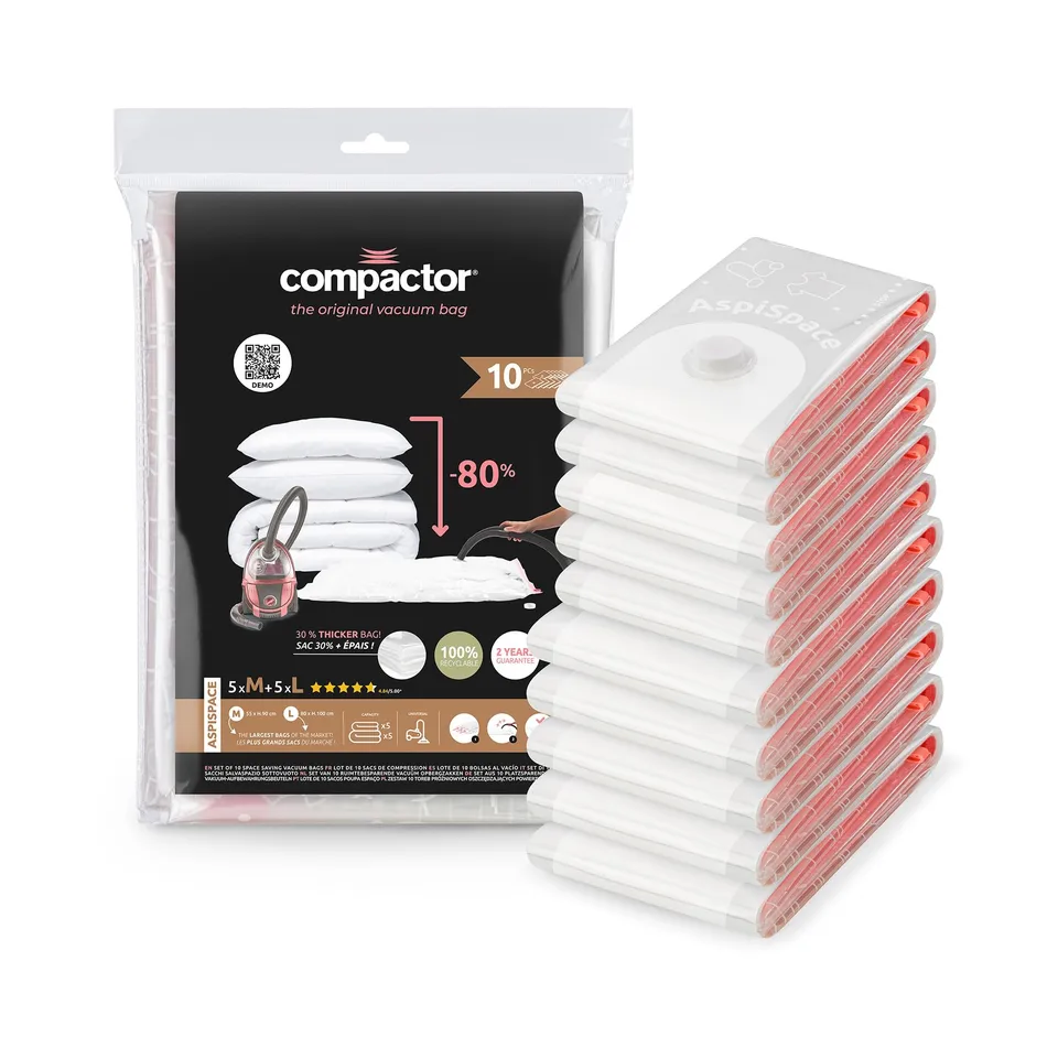 compactor-lot-10-sacs-rangement-sous-vide-m-90x55-l-100x80-cm image 1