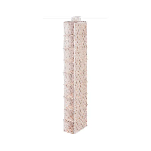 compactor-tag-re-suspendue-blush-9-compartiments-rose-blanc-15x30x128cm-ran9552 image 1